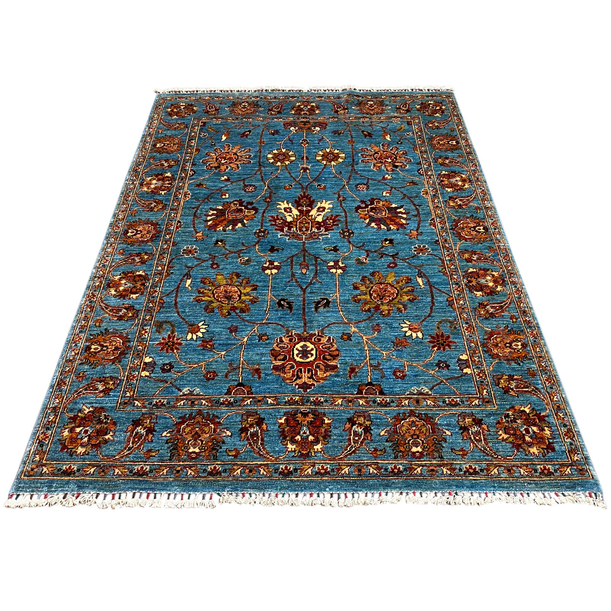 Blauer Khorjin Teppich 204x154 cm - German Carpet Shop