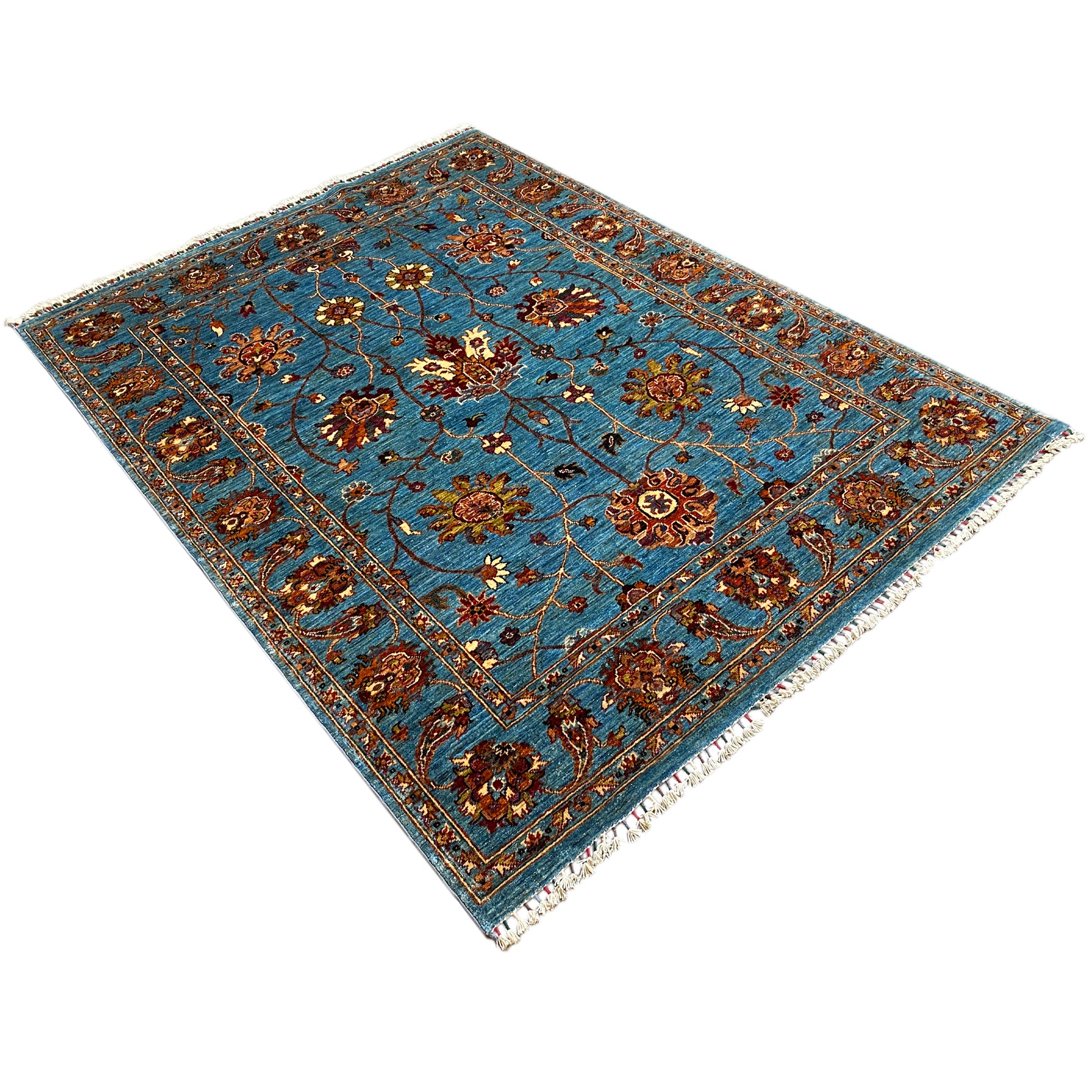 Blauer Khorjin Teppich 204x154 cm - German Carpet Shop