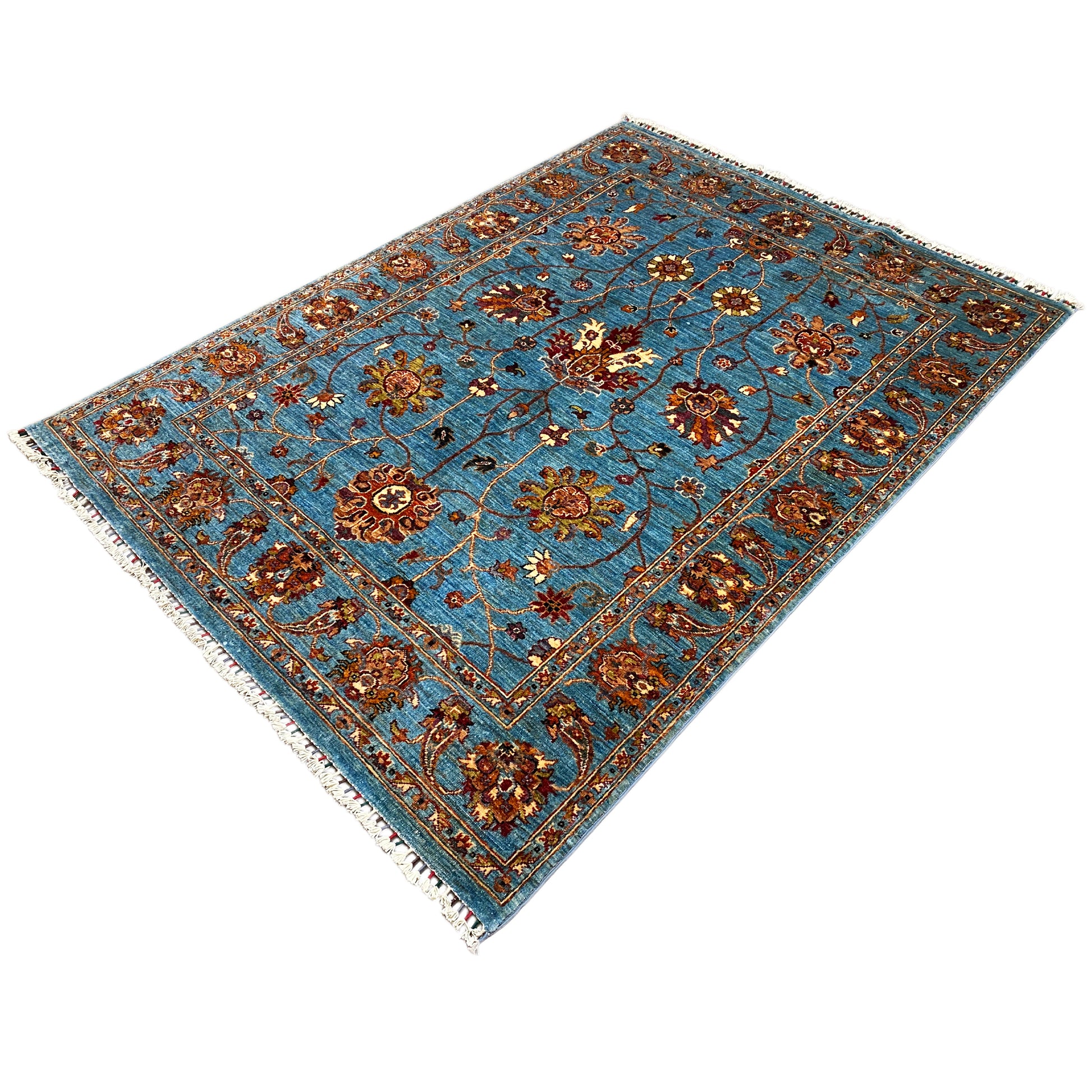 Blauer Khorjin Teppich 204x154 cm - German Carpet Shop