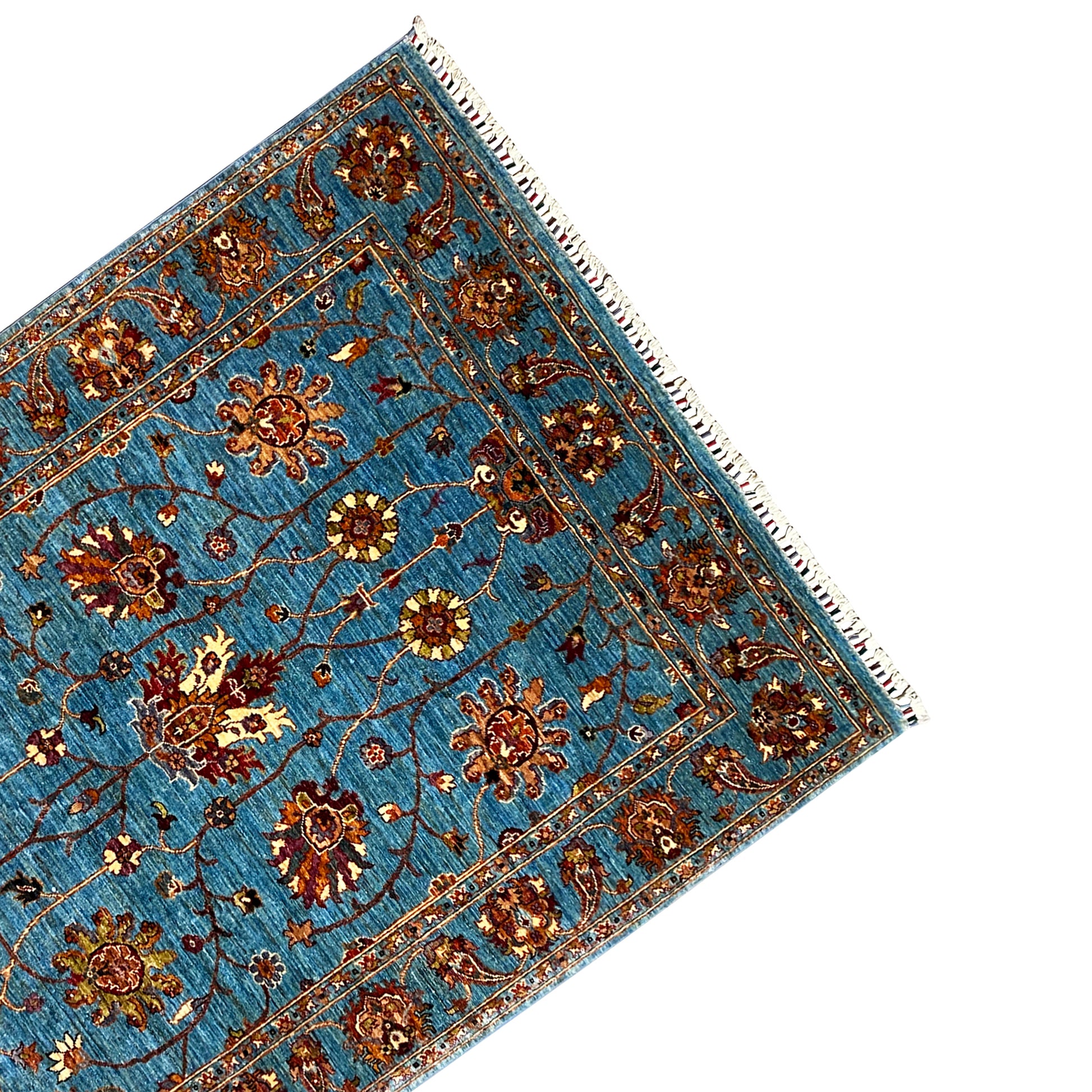 Blauer Khorjin Teppich 204x154 cm - German Carpet Shop
