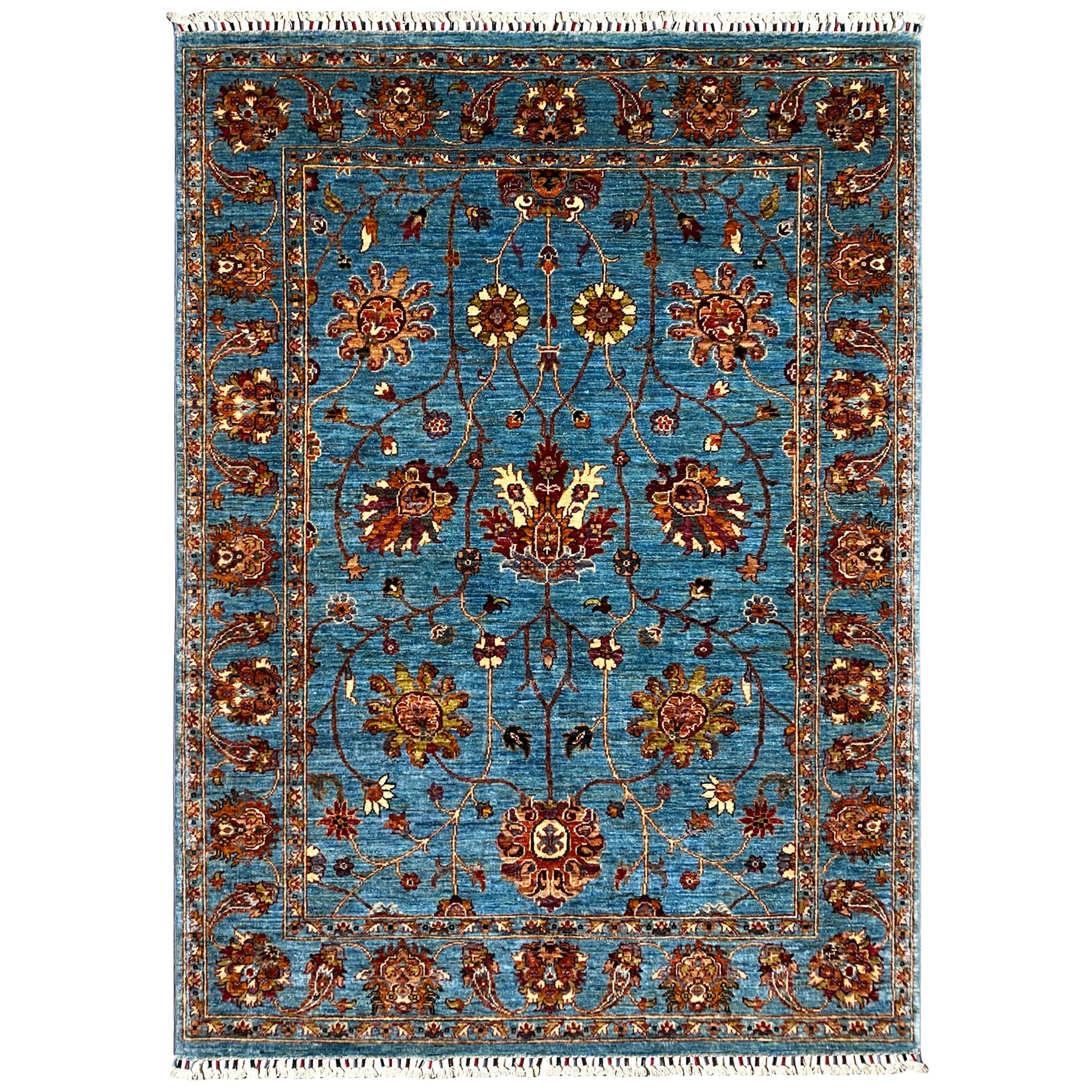 Blauer Khorjin Teppich 204x154 cm - German Carpet Shop