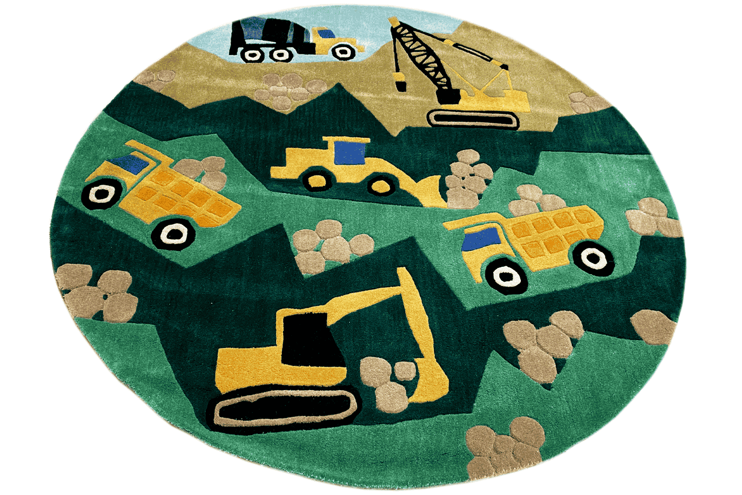 Kinder-Bagger Teppich, 150x150cm - German Carpet Shop