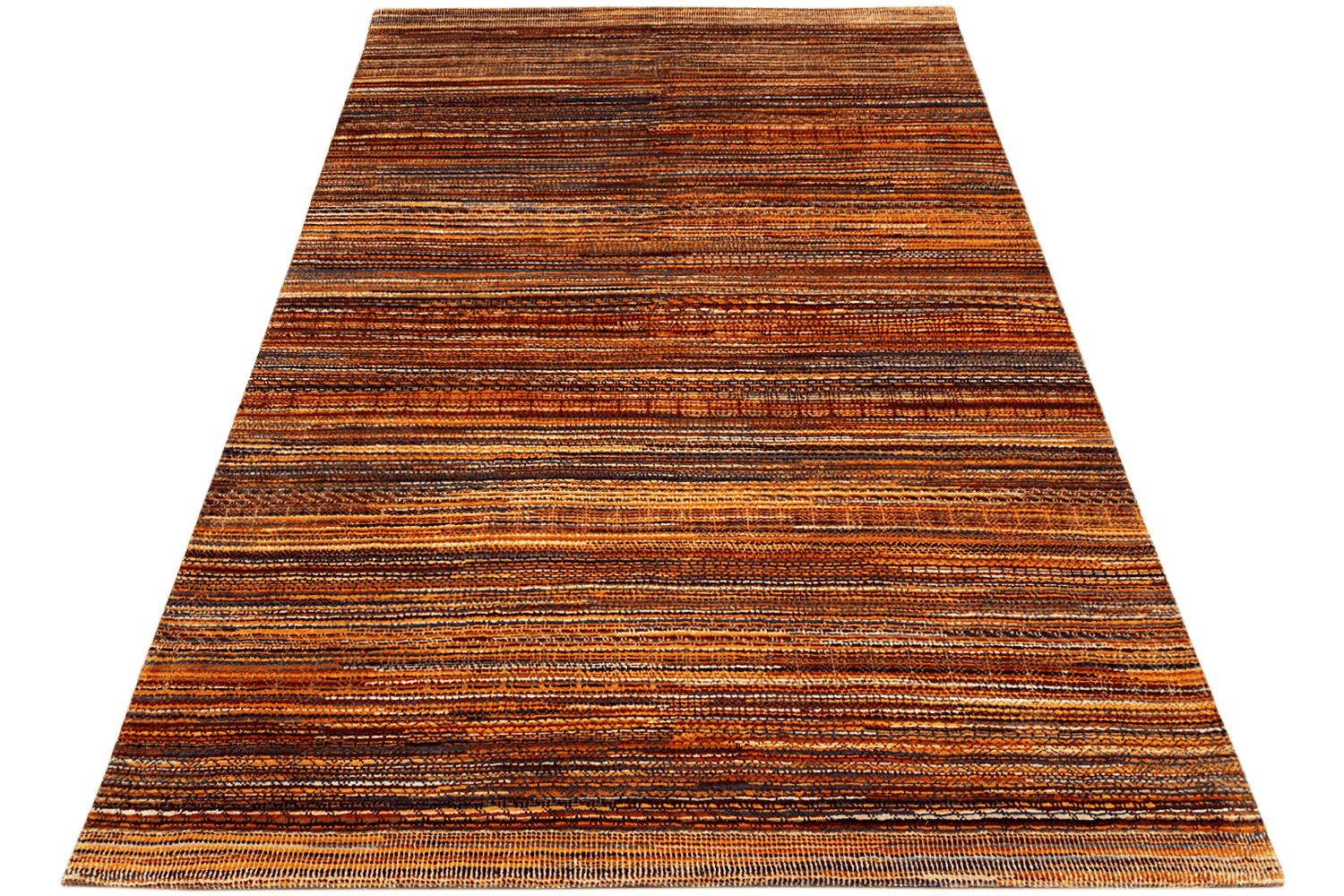 Gabbeh Luri Streifen Multicolor Handgeknüpfter Teppich - 239x160 cm (7.8x5.2 ft) - 100% Wolle - German Carpet Shop