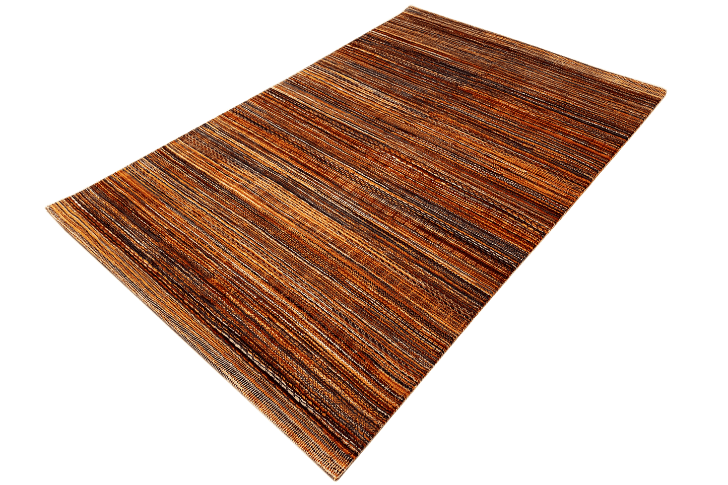 Gabbeh Luri Streifen Multicolor Handgeknüpfter Teppich - 239x160 cm (7.8x5.2 ft) - 100% Wolle - German Carpet Shop