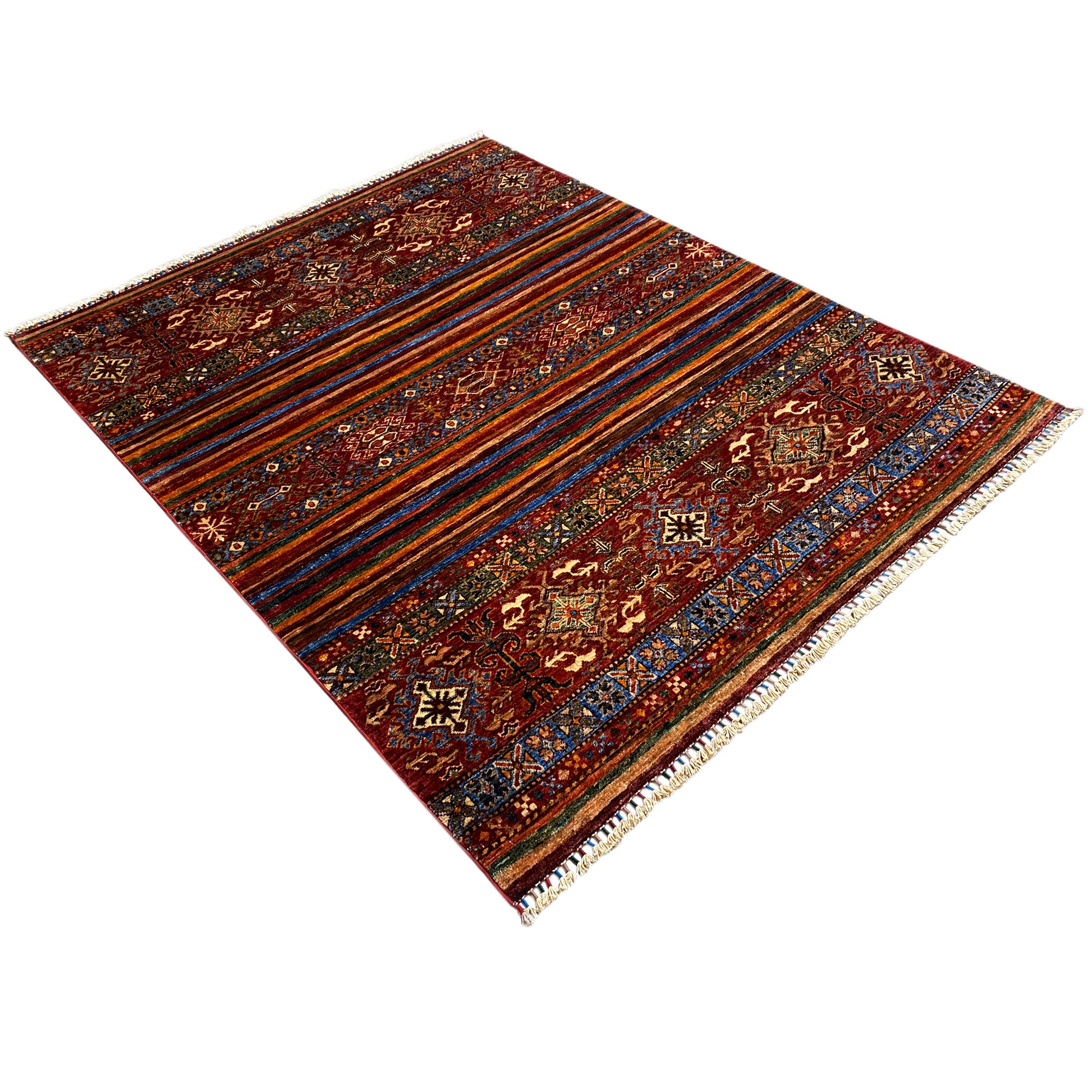 Khorjin Teppich Rot 197x161 cm - German Carpet Shop