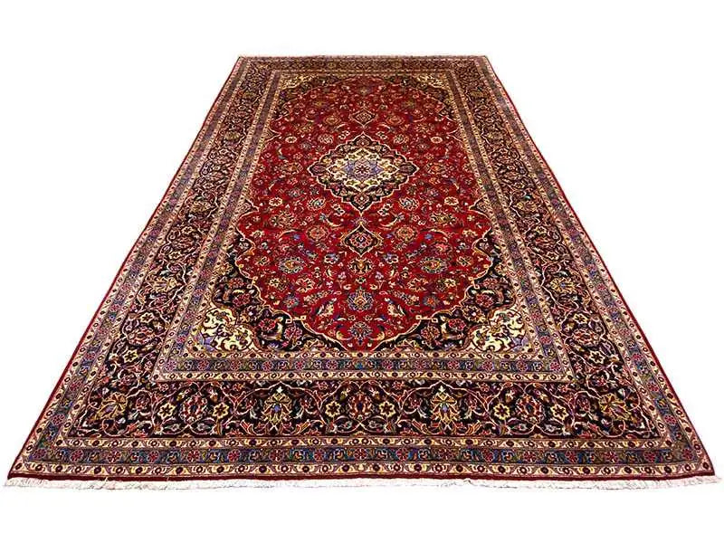 Keshan - Rot (359x248 cm) - German Carpet Shop