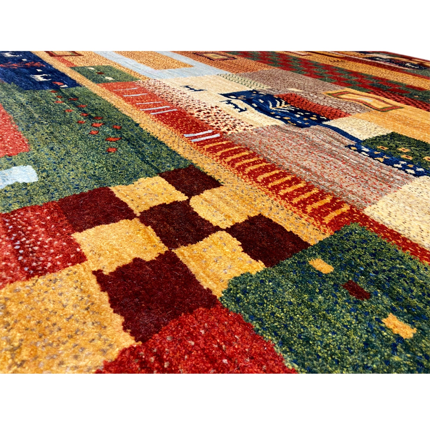 Handgeknüpfter Gabbeh Teppich 297x206 cm - German Carpet Shop