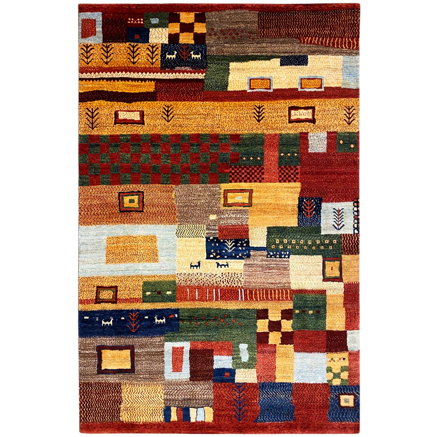 Handgeknüpfter Gabbeh Teppich 297x206 cm - German Carpet Shop