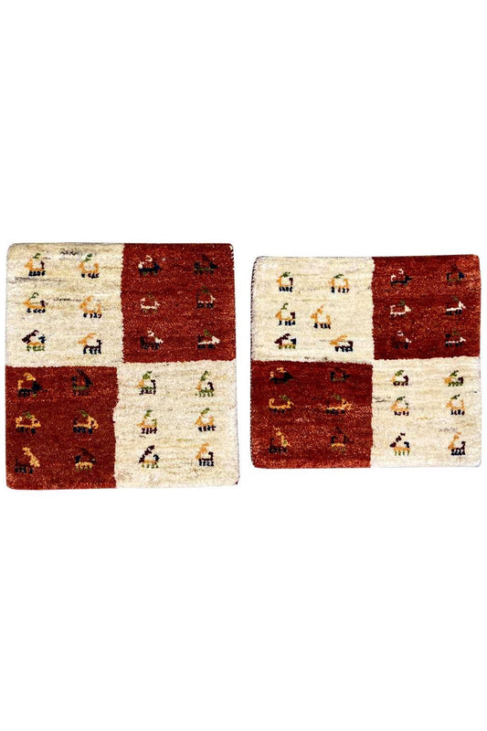 Gabbeh Teppich (42x36 cm) - German Carpet Shop