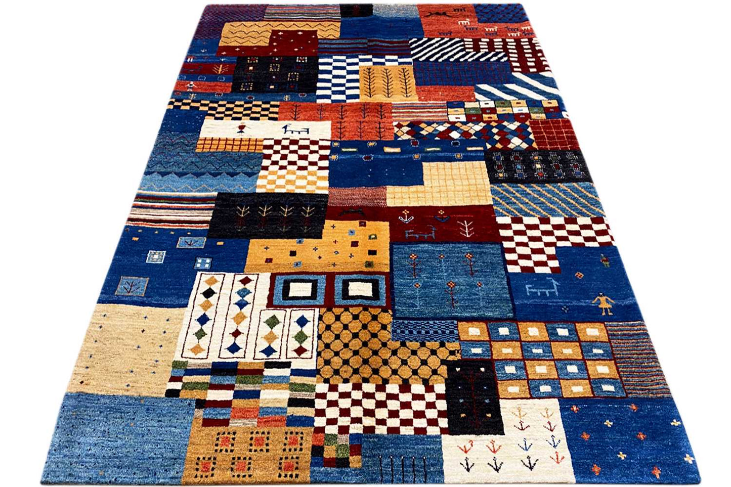 Gabbeh Teppich (170x240 cm / 6x8 ft) - German Carpet Shop