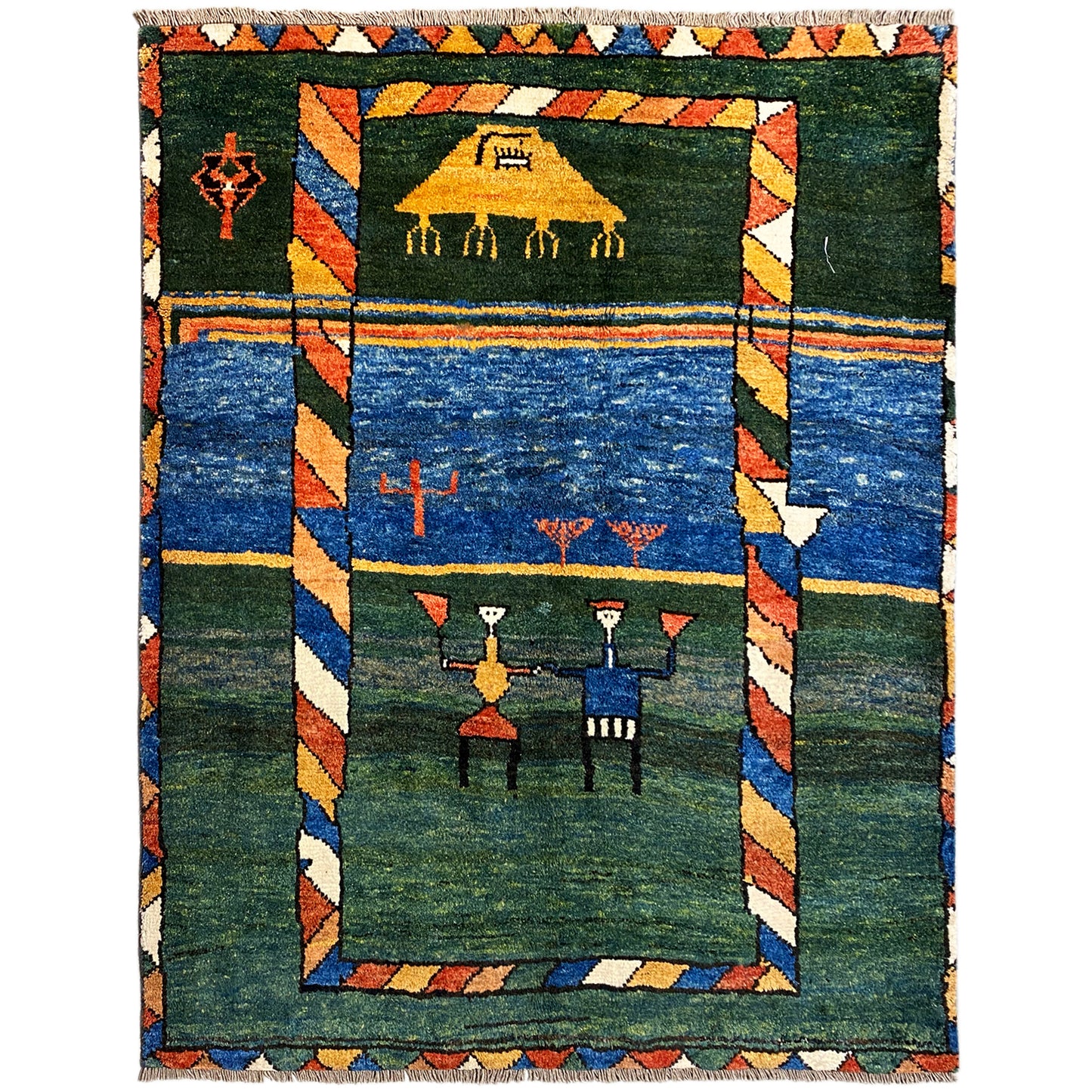 Gabbeh Teppich 170x140cm