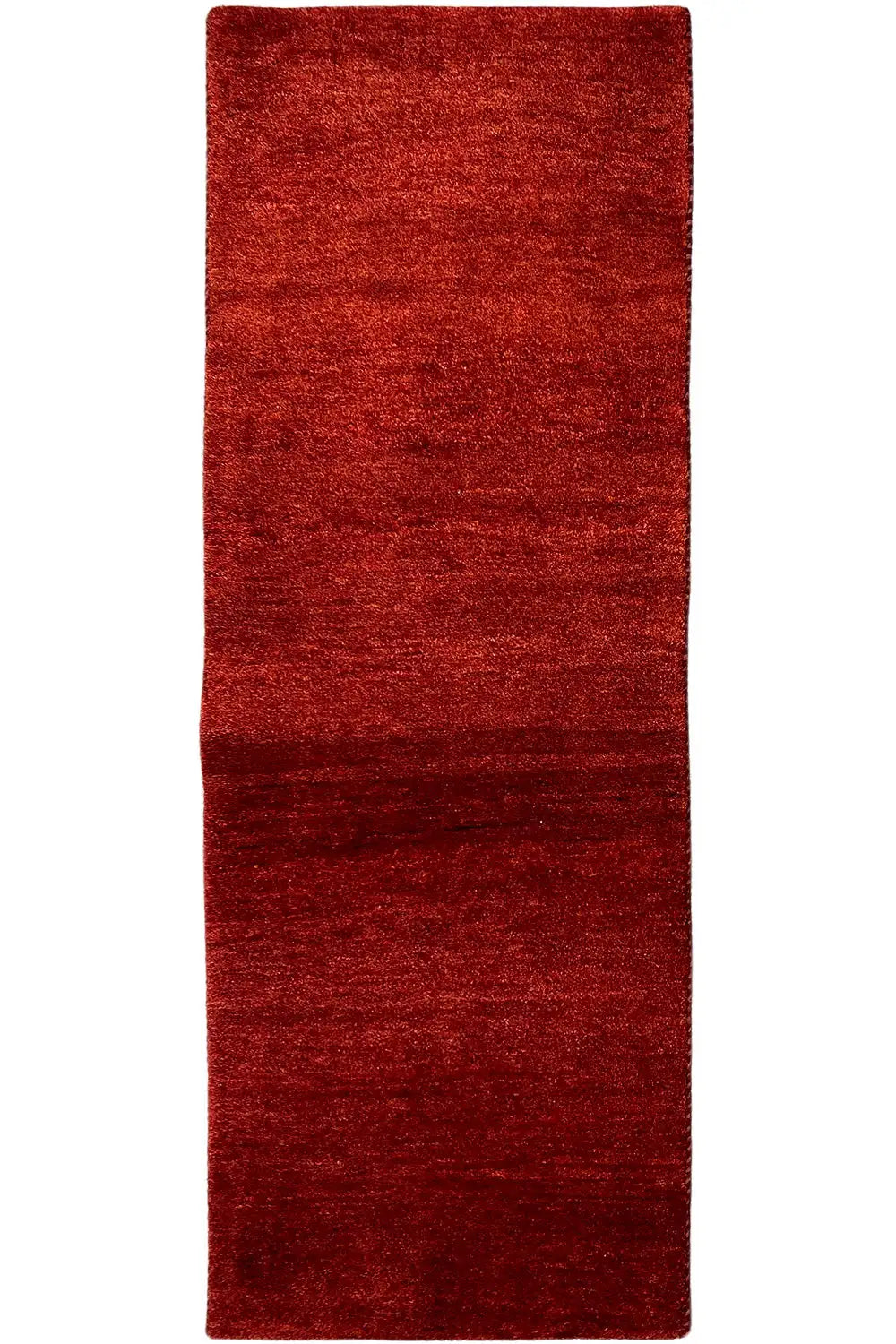 Gabbeh-Teppich Läufer, rot, rechteckig, gleichmäßige Florhöhe