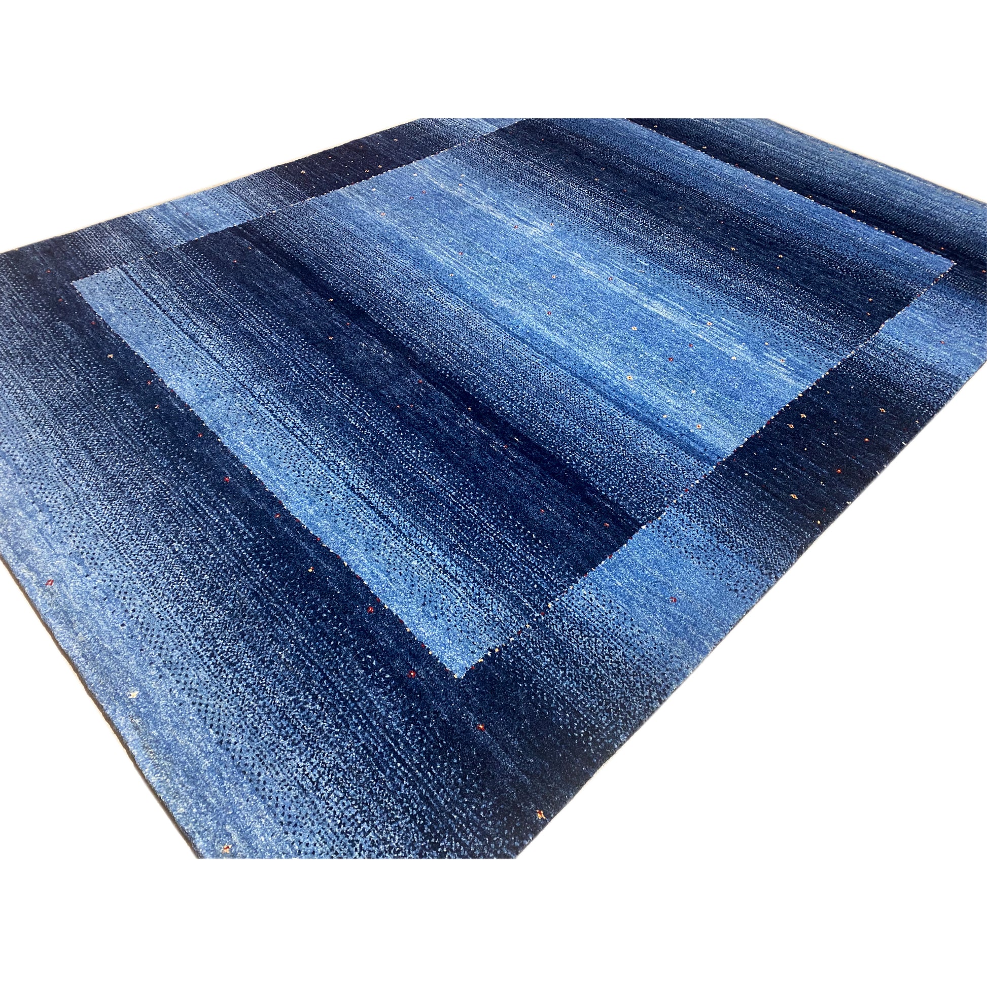 Gabbeh Teppich Blau 238x166 cm - German Carpet Shop