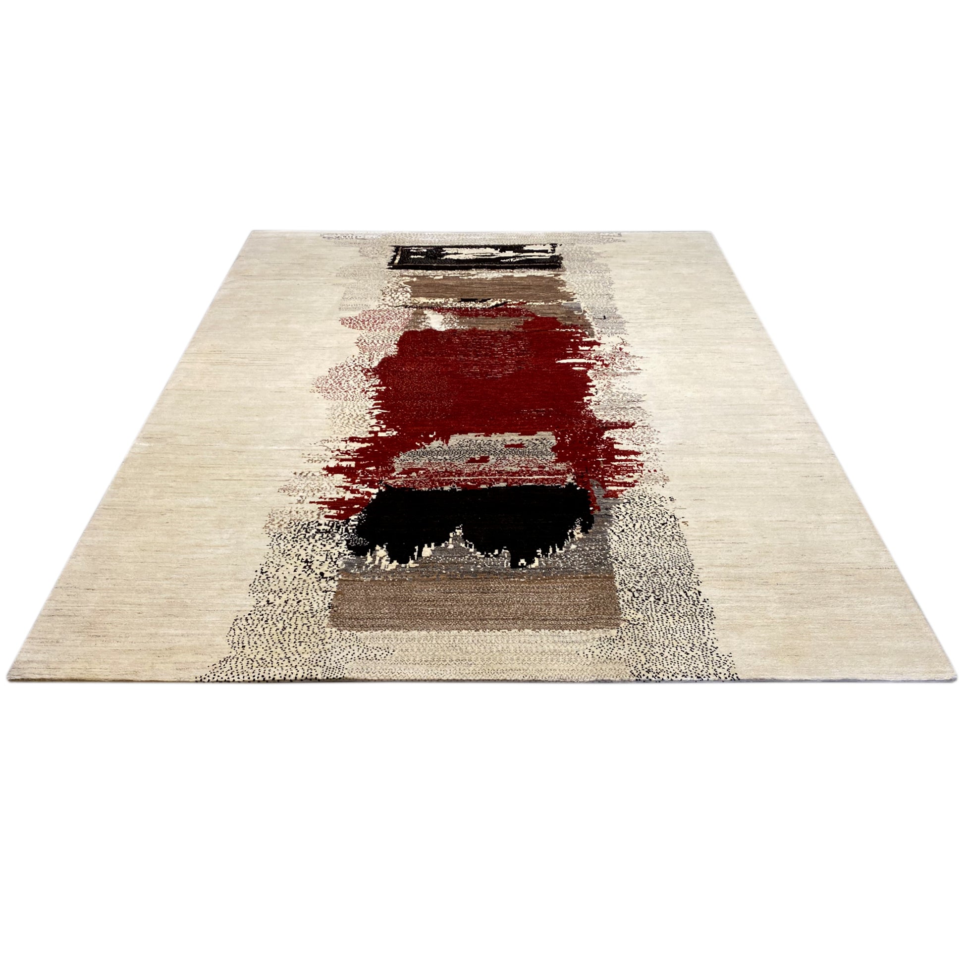 Gabbeh Exklusiver Teppich Rot 298x248 cm - German Carpet Shop