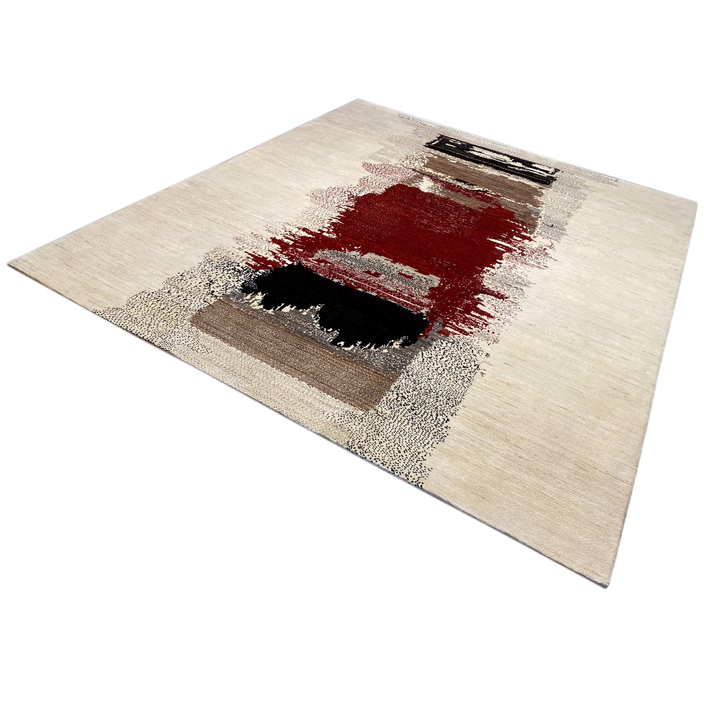 Gabbeh Exklusiver Teppich Rot 298x248 cm - German Carpet Shop