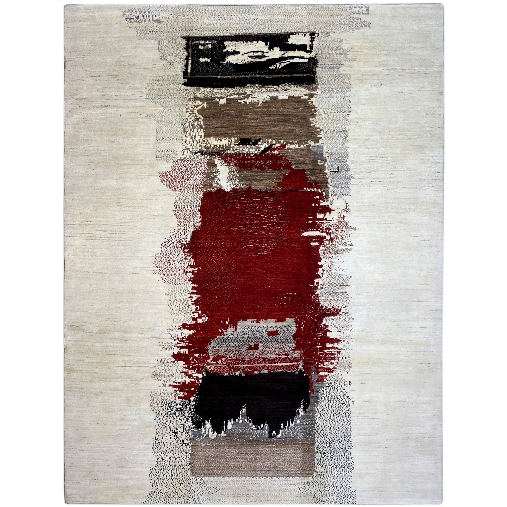 Gabbeh Exklusiver Teppich Rot 298x248 cm - German Carpet Shop