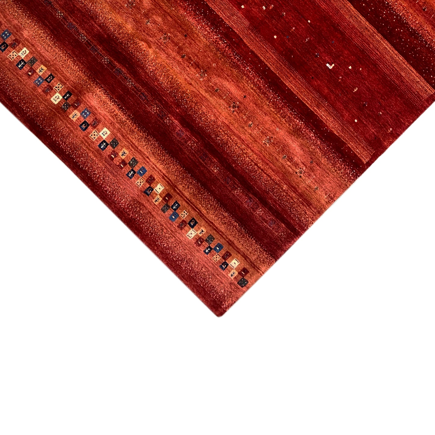 Gabbeh Exklusiver Teppich, Rot, 300x248 cm - German Carpet Shop