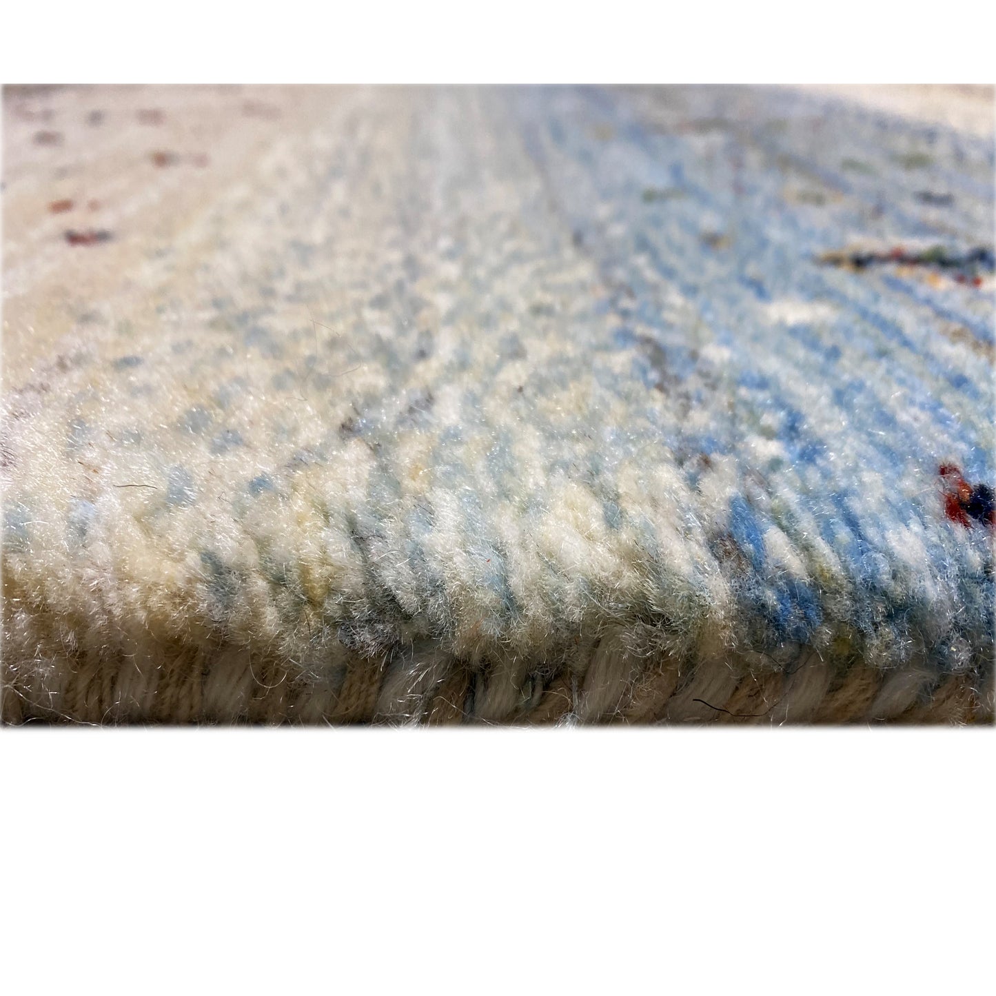 Gabbeh Exklusiver Teppich Blau 267x206 cm - German Carpet Shop