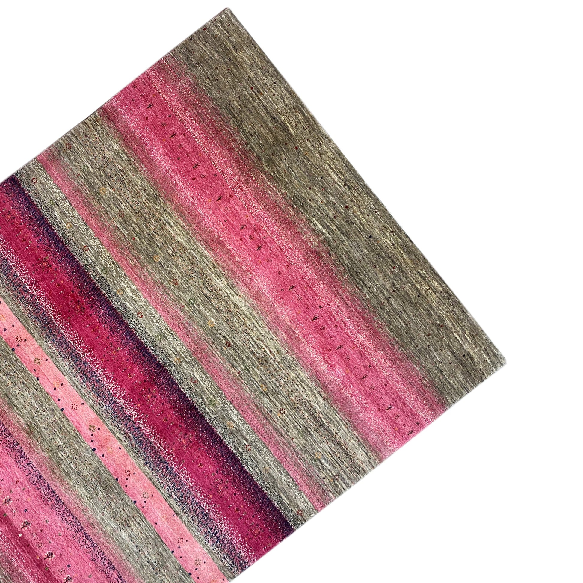 Gabbeh Exklusiver Teppich Rosa 288x247 cm - German Carpet Shop
