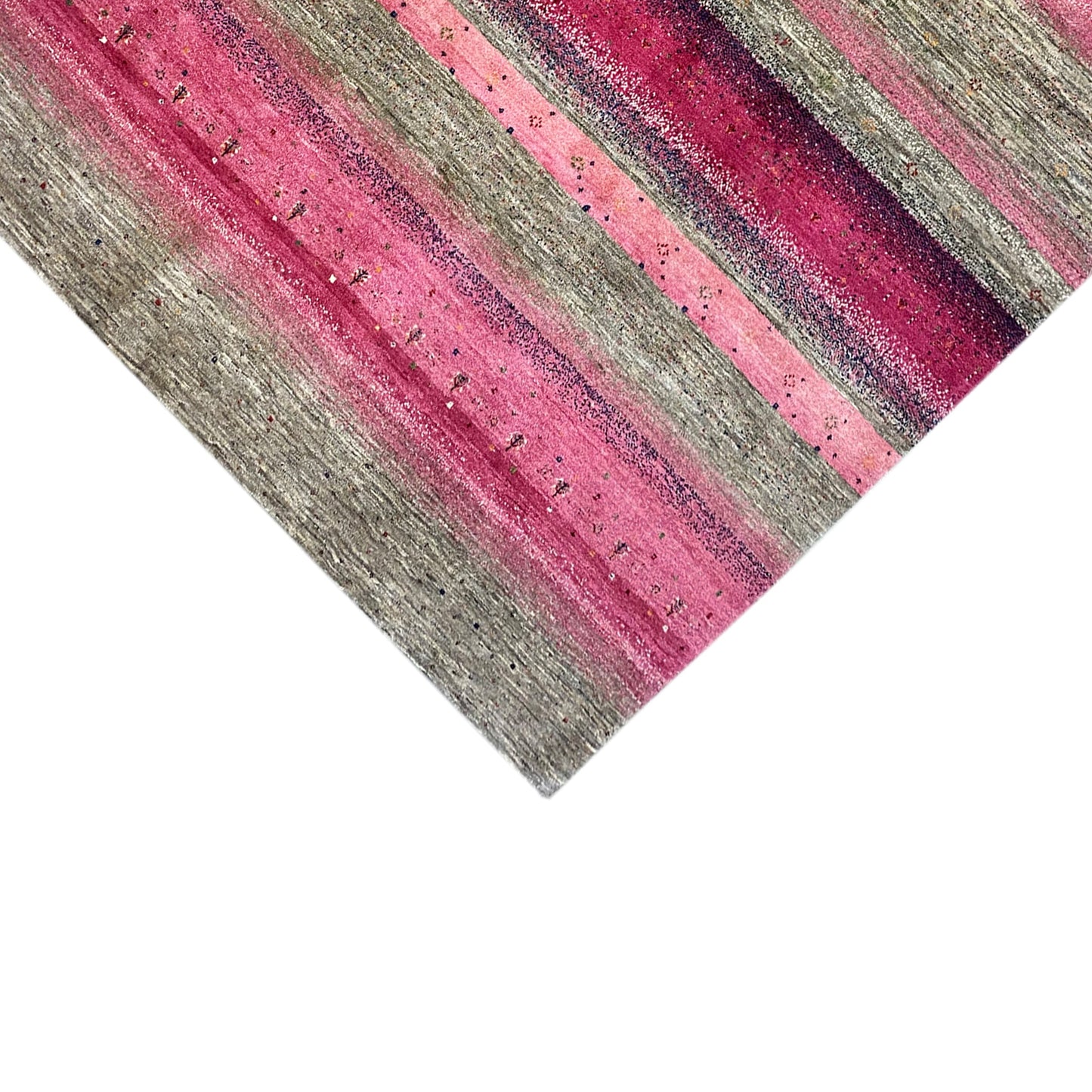 Gabbeh Exklusiver Teppich Rosa 288x247 cm - German Carpet Shop