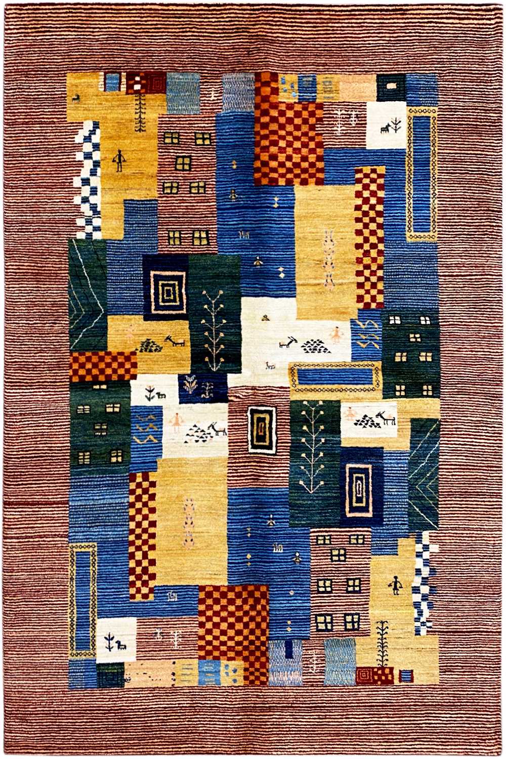 Gabbeh - Lori Teppich (180x240 cm / 6x8 ft) - German Carpet Shop