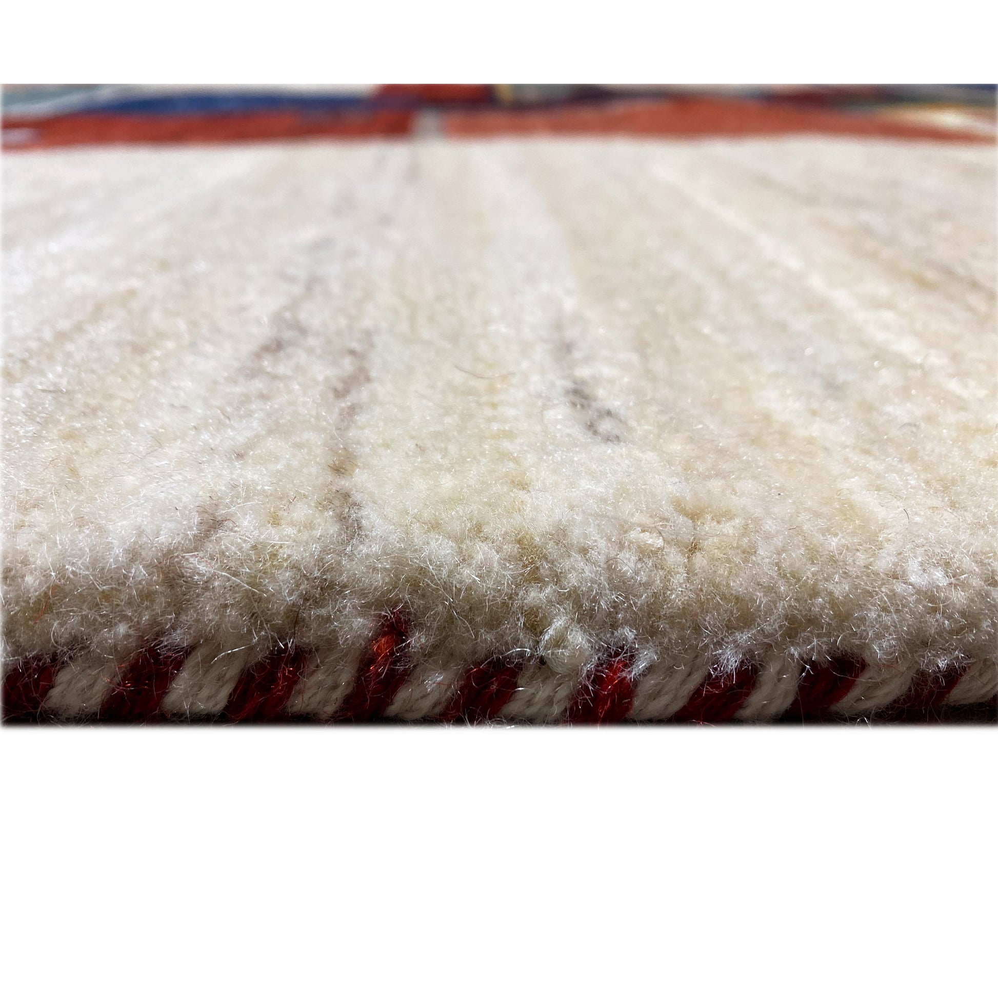 Gabbeh Exklusiver Teppich Beige 349x245 cm - German Carpet Shop