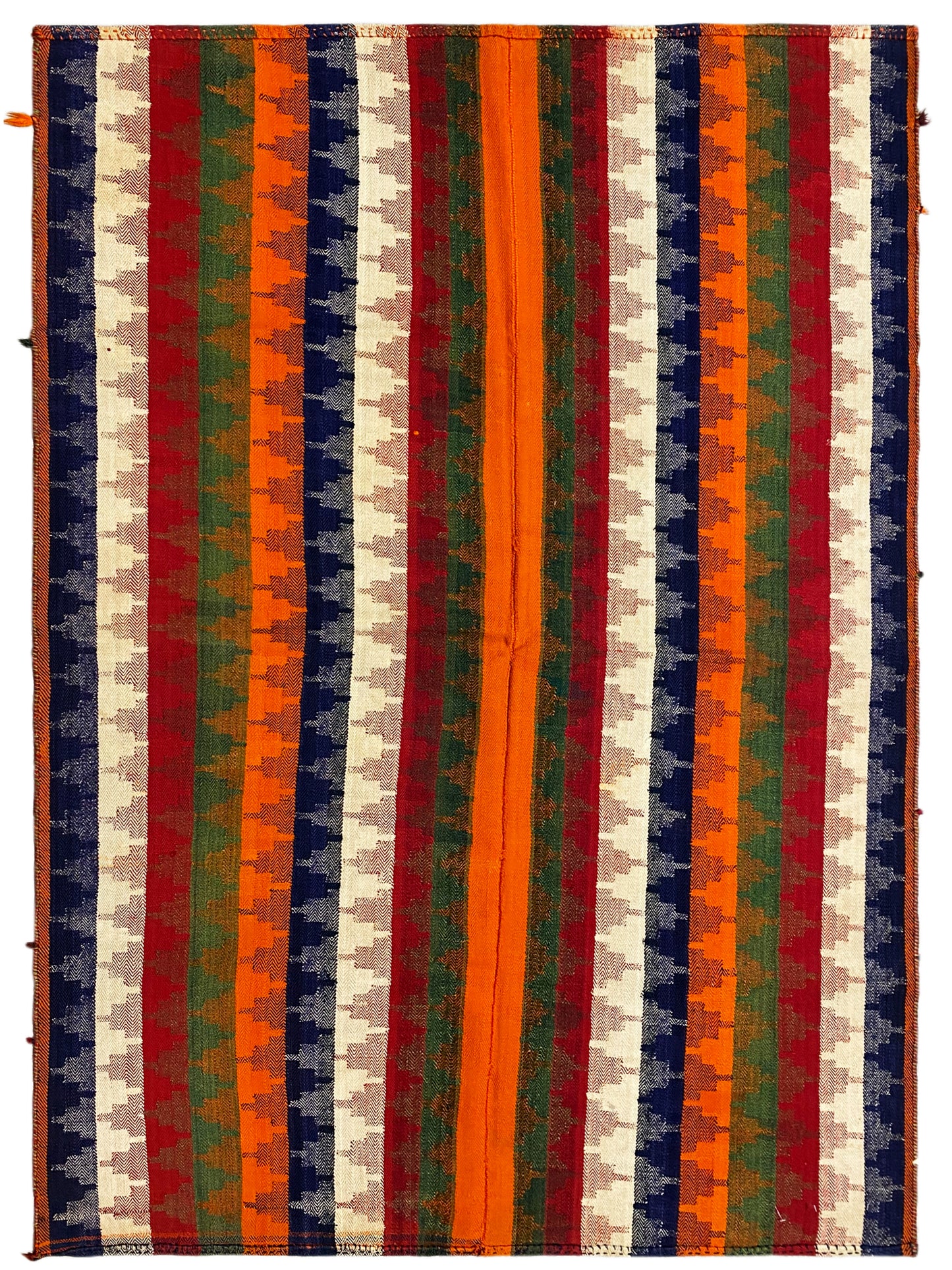 Schlafzimmer Jajim Teppich im farbintensiven Streifen-Design