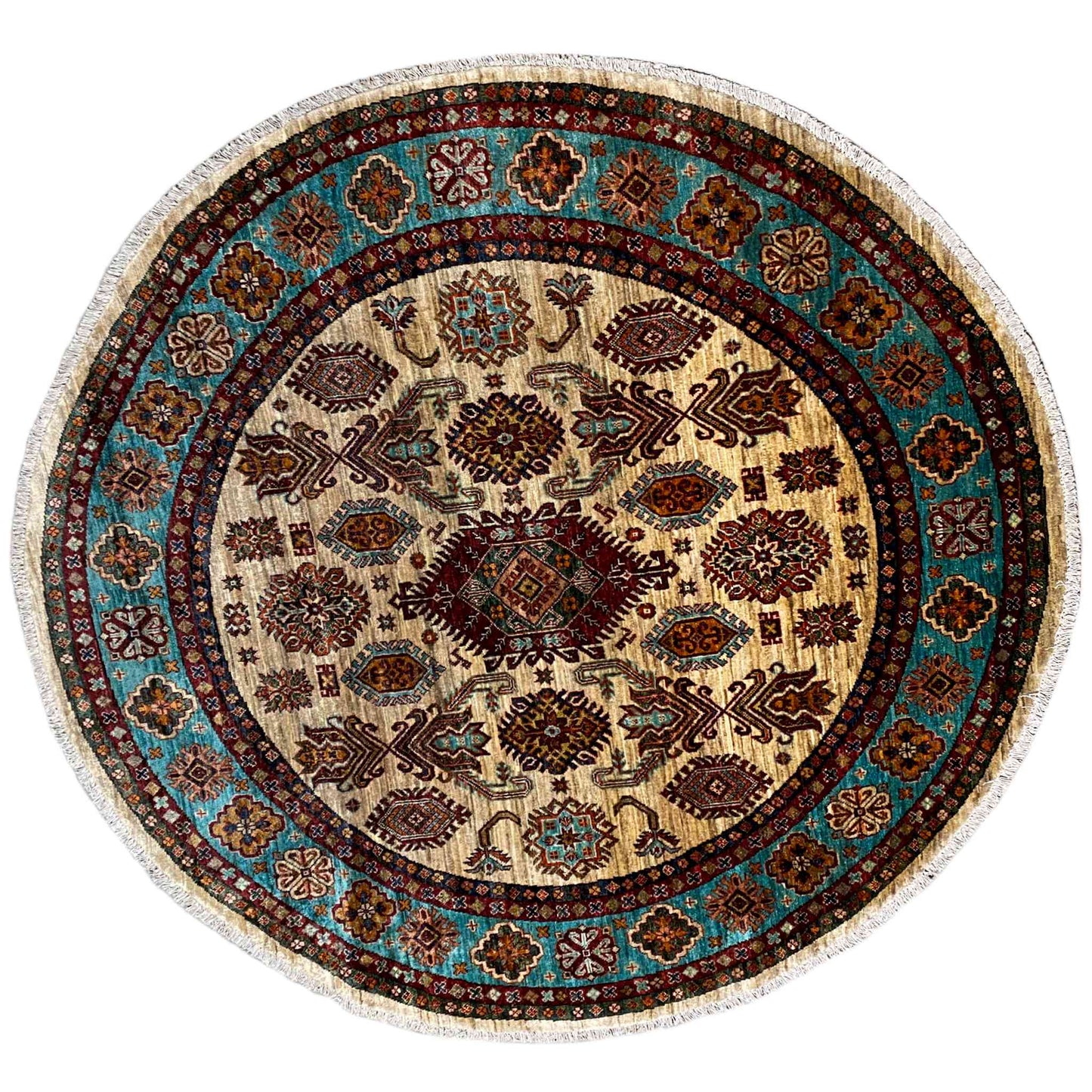 Runder Khorjin Teppich, 179x179 cm - German Carpet Shop
