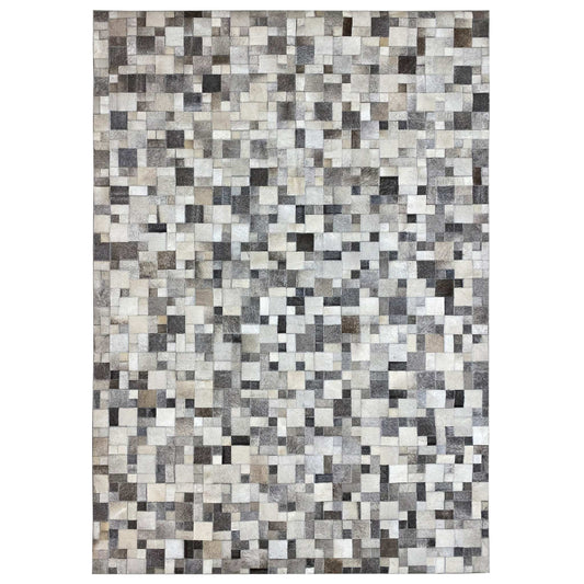 Premium Kalbsleder Teppich 228x161 cm – Moderner Geometrischer Stil - German Carpet Shop