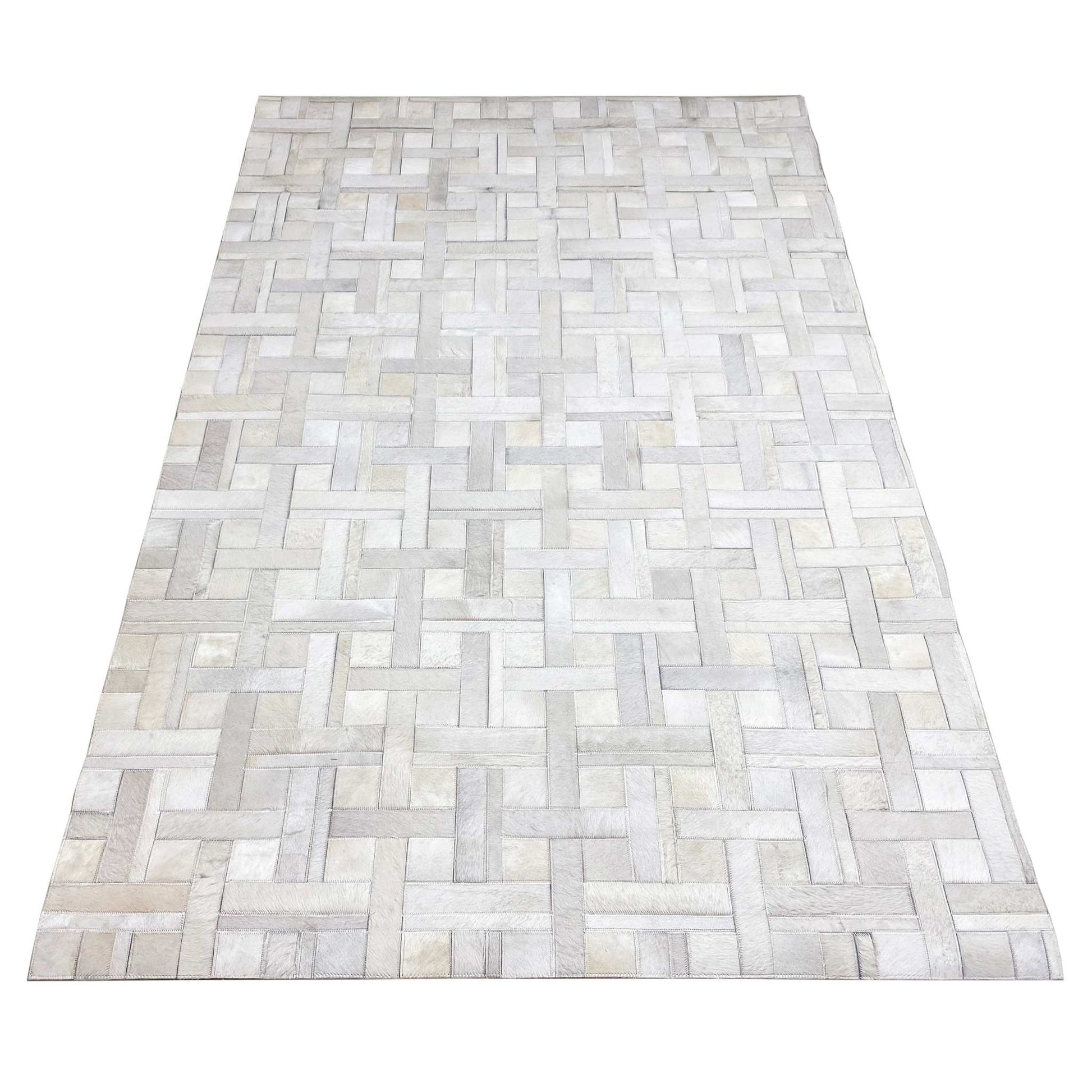 Eleganter gewebter Lederteppich – 250x155 cm - German Carpet Shop