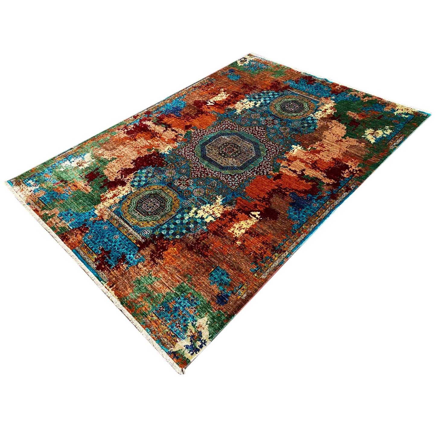 Mamluk Teppich, Rost/Mehrfarbig, 236x171 cm - German Carpet Shop