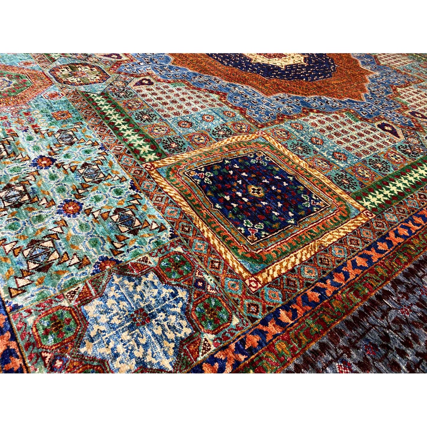 Handgeknüpfter Mamluk Teppich 310x258 cm - German Carpet Shop