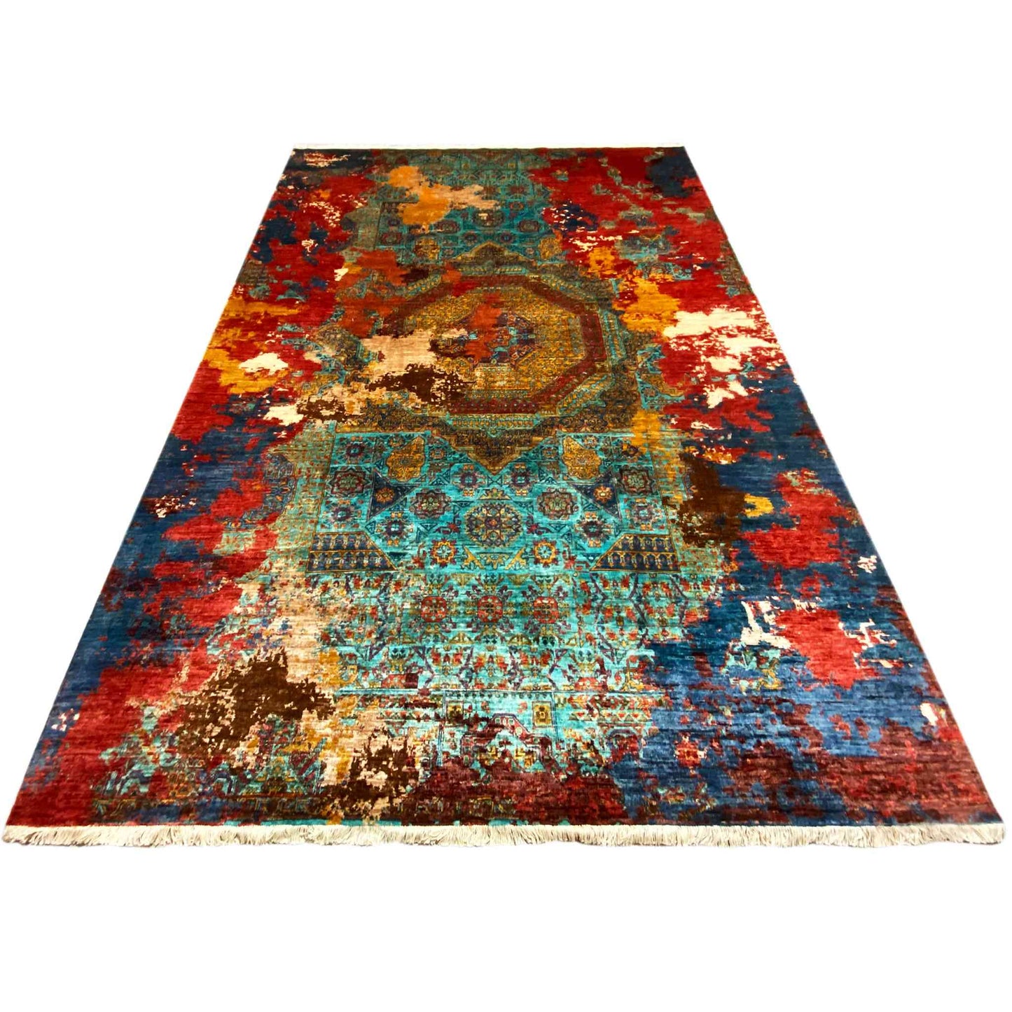 Handgeknüpfter Mamluk Teppich 300x213 cm - German Carpet Shop