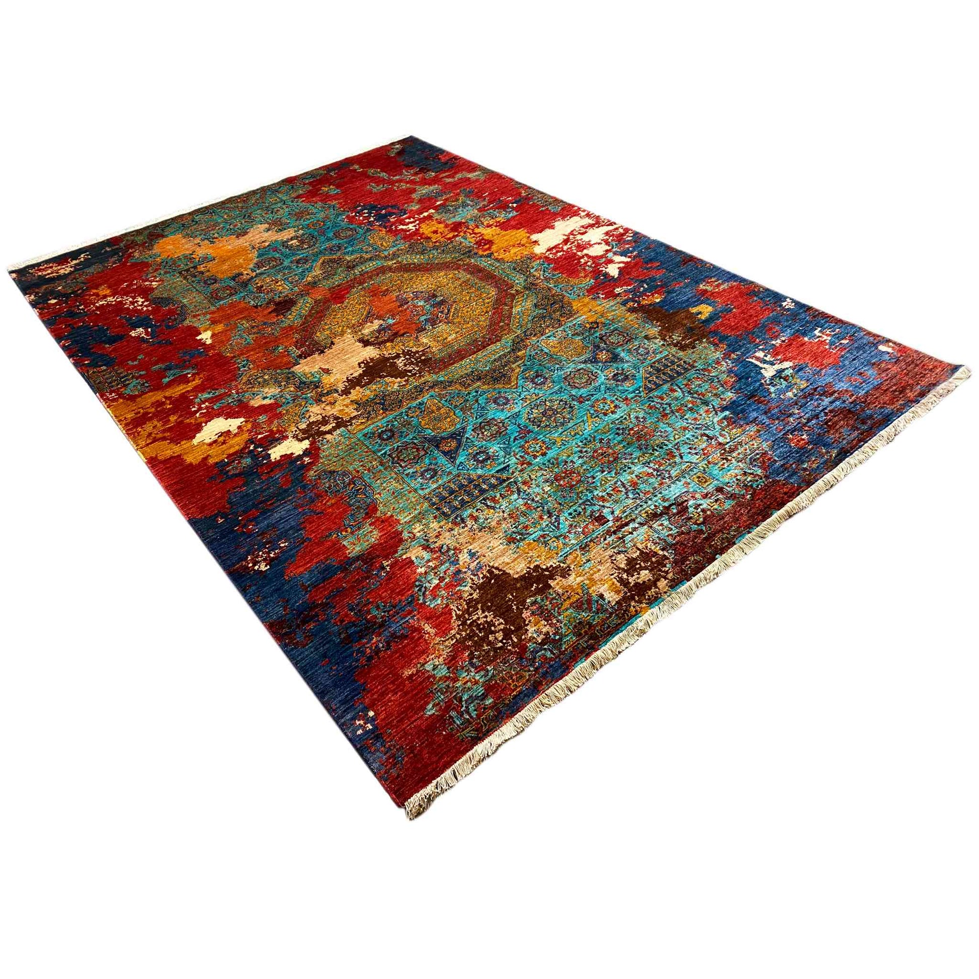 Handgeknüpfter Mamluk Teppich 300x213 cm - German Carpet Shop