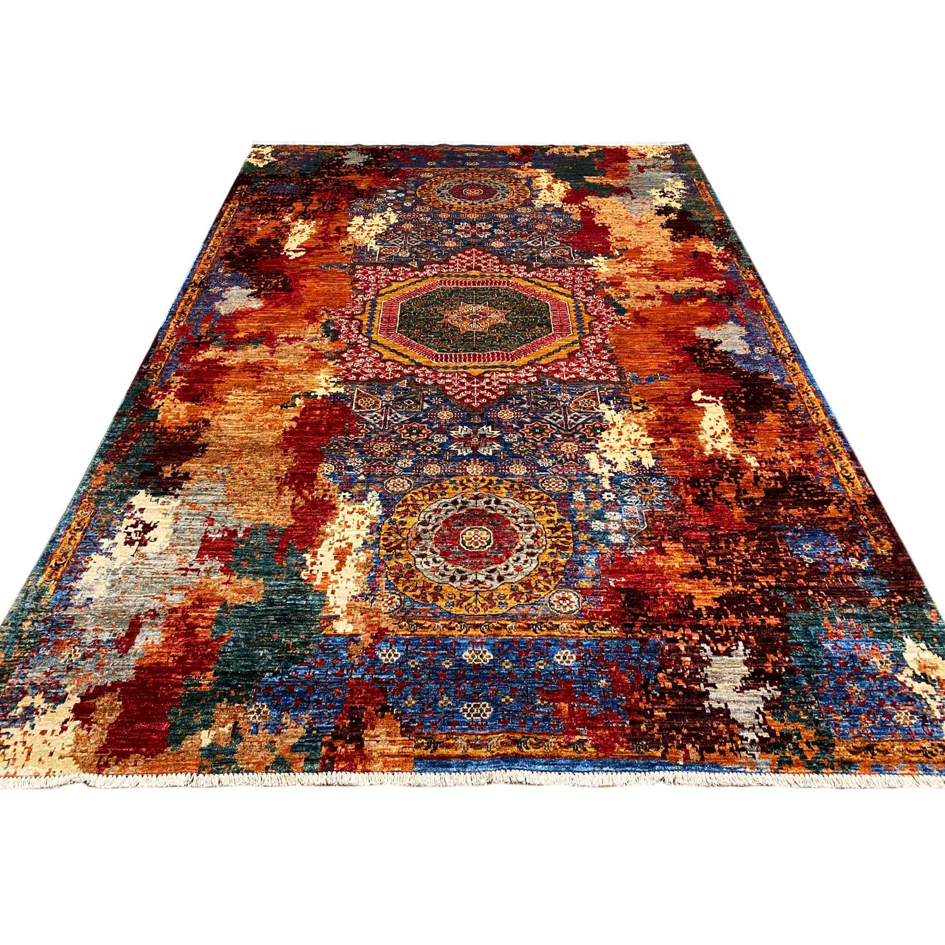 Handgeknüpfter Mamluk Teppich 301x204 cm - German Carpet Shop