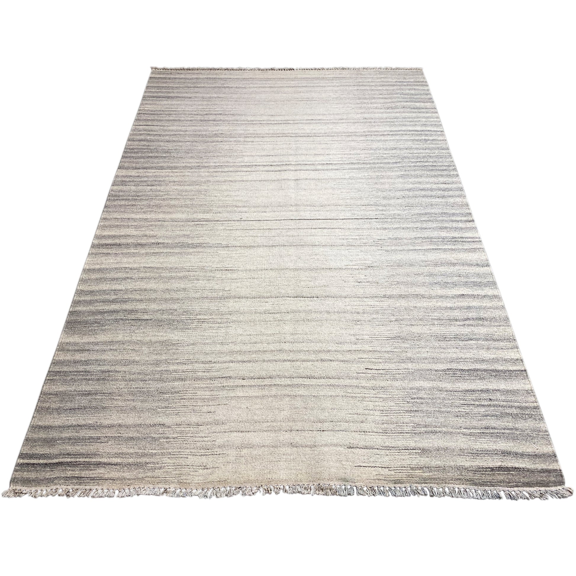 Beiger Kelim Dhurrie Streifen 230x160 cm - German Carpet Shop