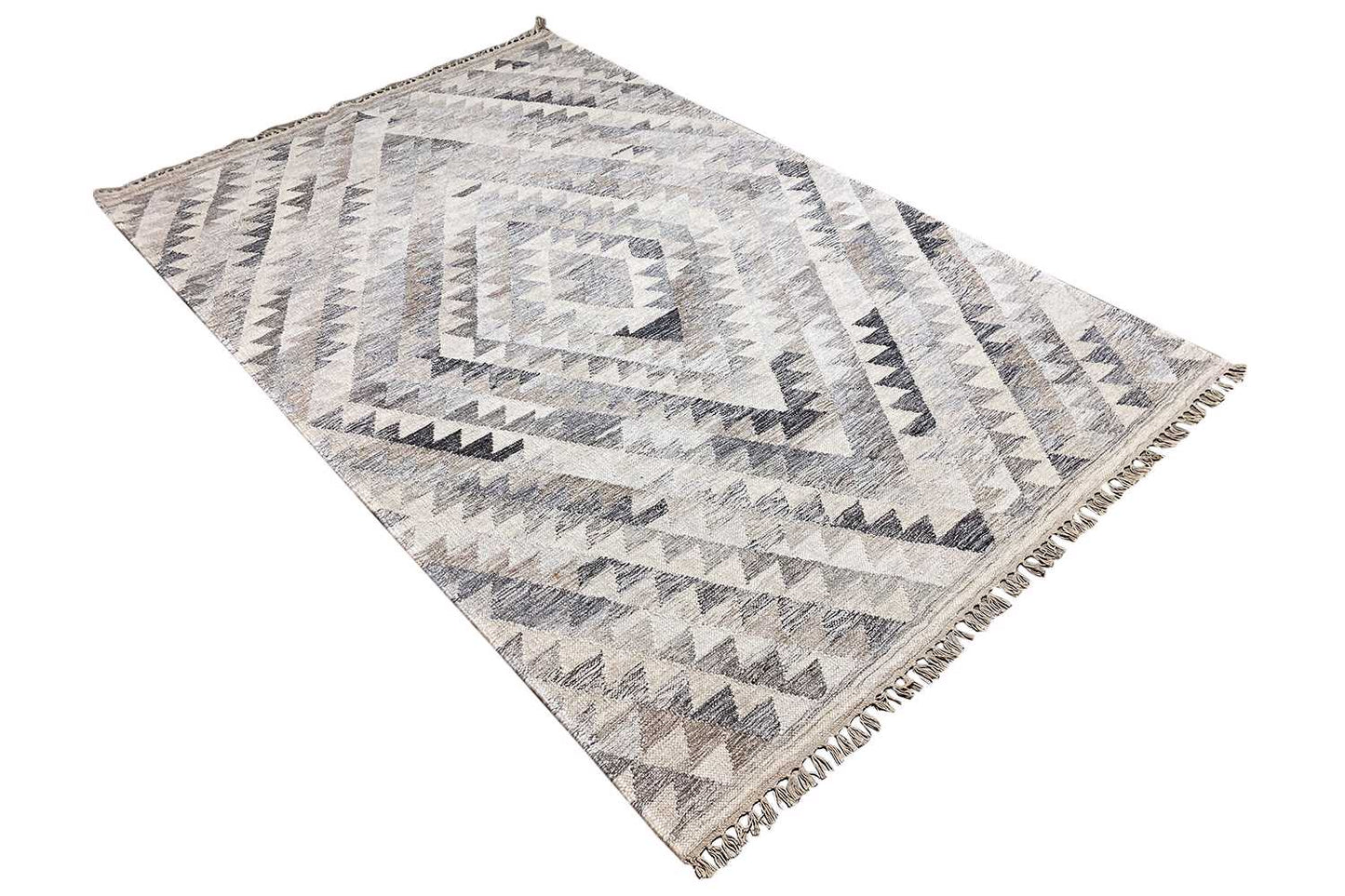 Moderne Kelim - Dhurrie - (237x155 cm) - German Carpet Shop