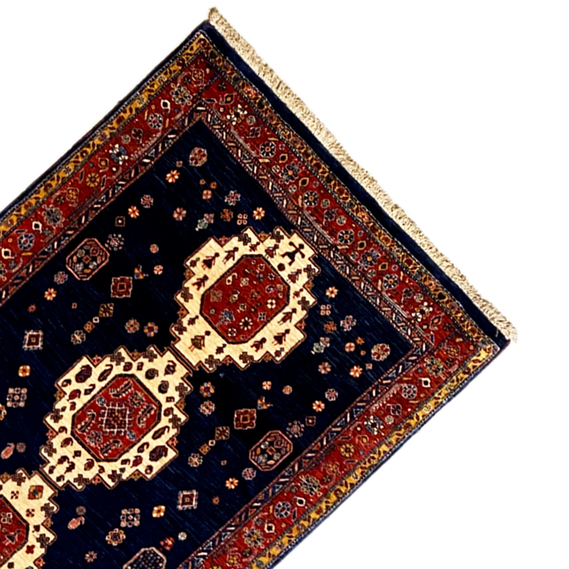 Qashqai Exklusiv Läufer Teppich 337x102 cm - German Carpet Shop