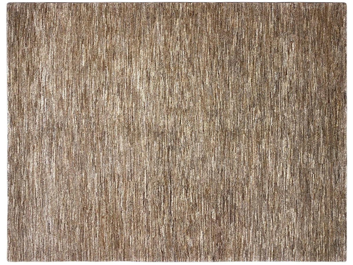 Gabbeh-Teppich rechteckig, braun-beige meliert, kurze Florhöhe
