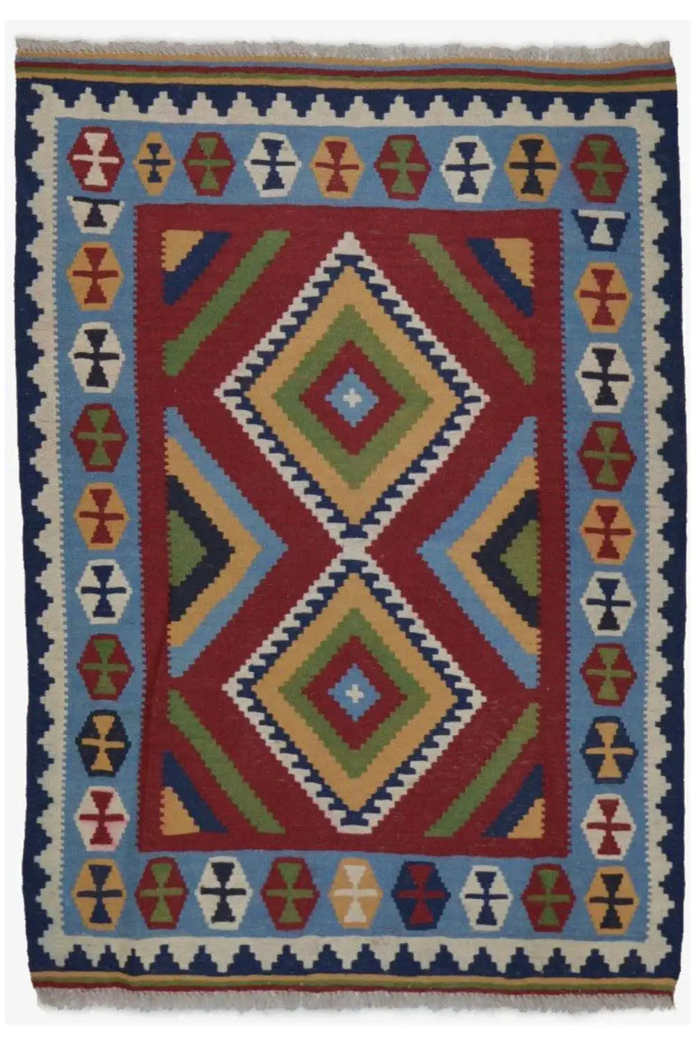 Kilim Qashqai - Multicolor 10PL 147x103 cm - German Carpet Shop