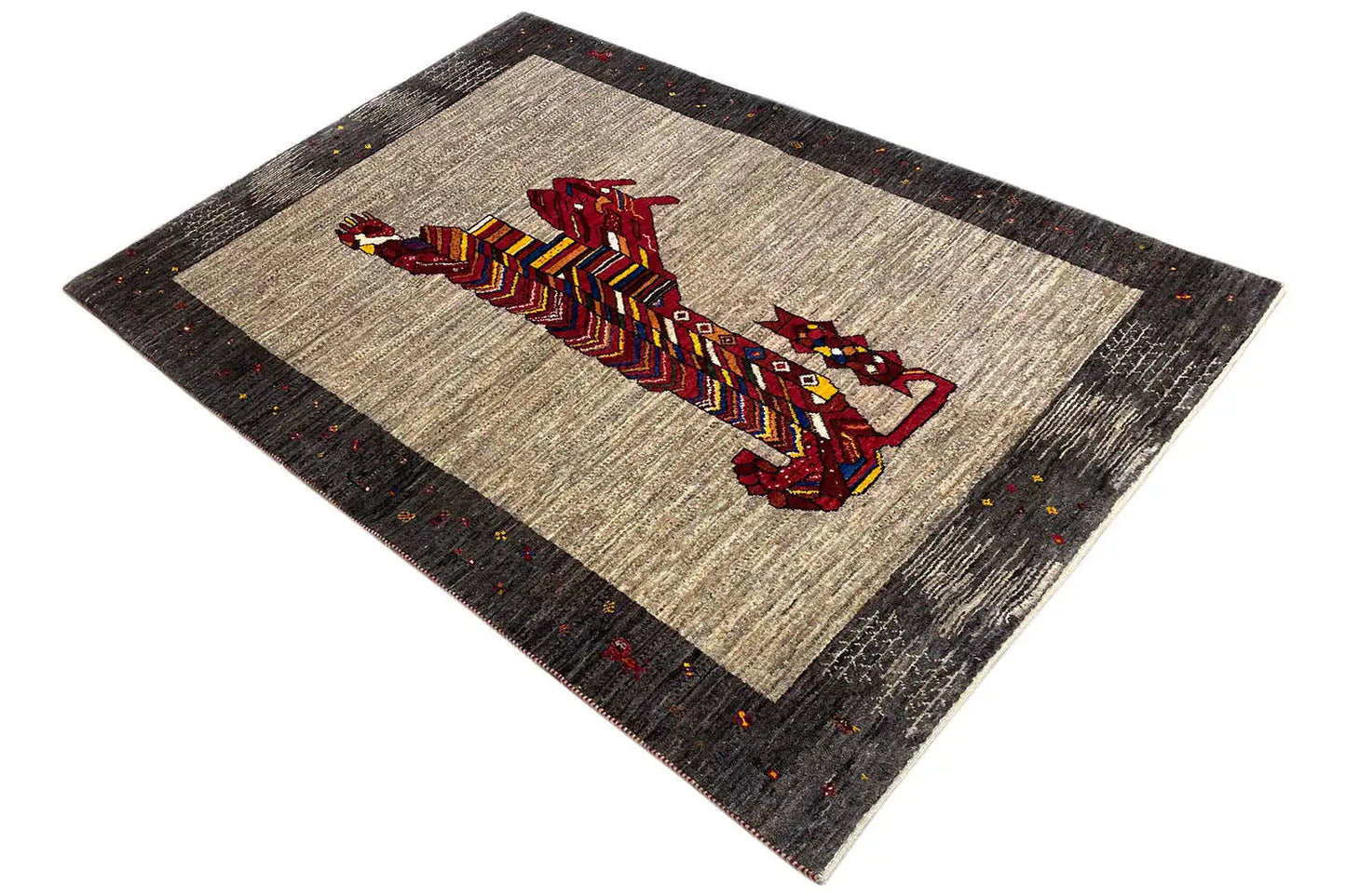 Löwen Gabbeh (160x111 cm) - German Carpet Shop