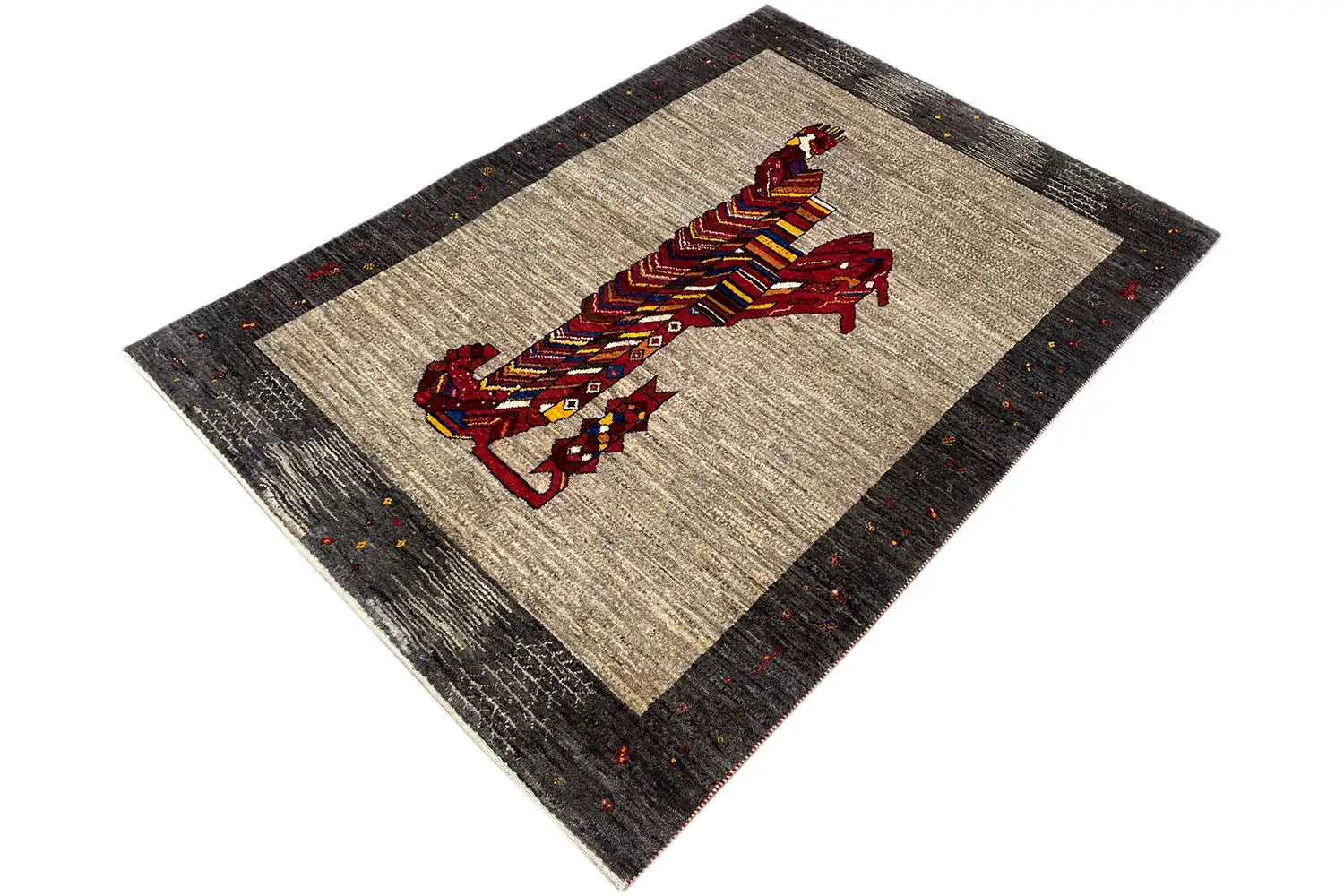 Löwen Gabbeh (160x111 cm) - German Carpet Shop