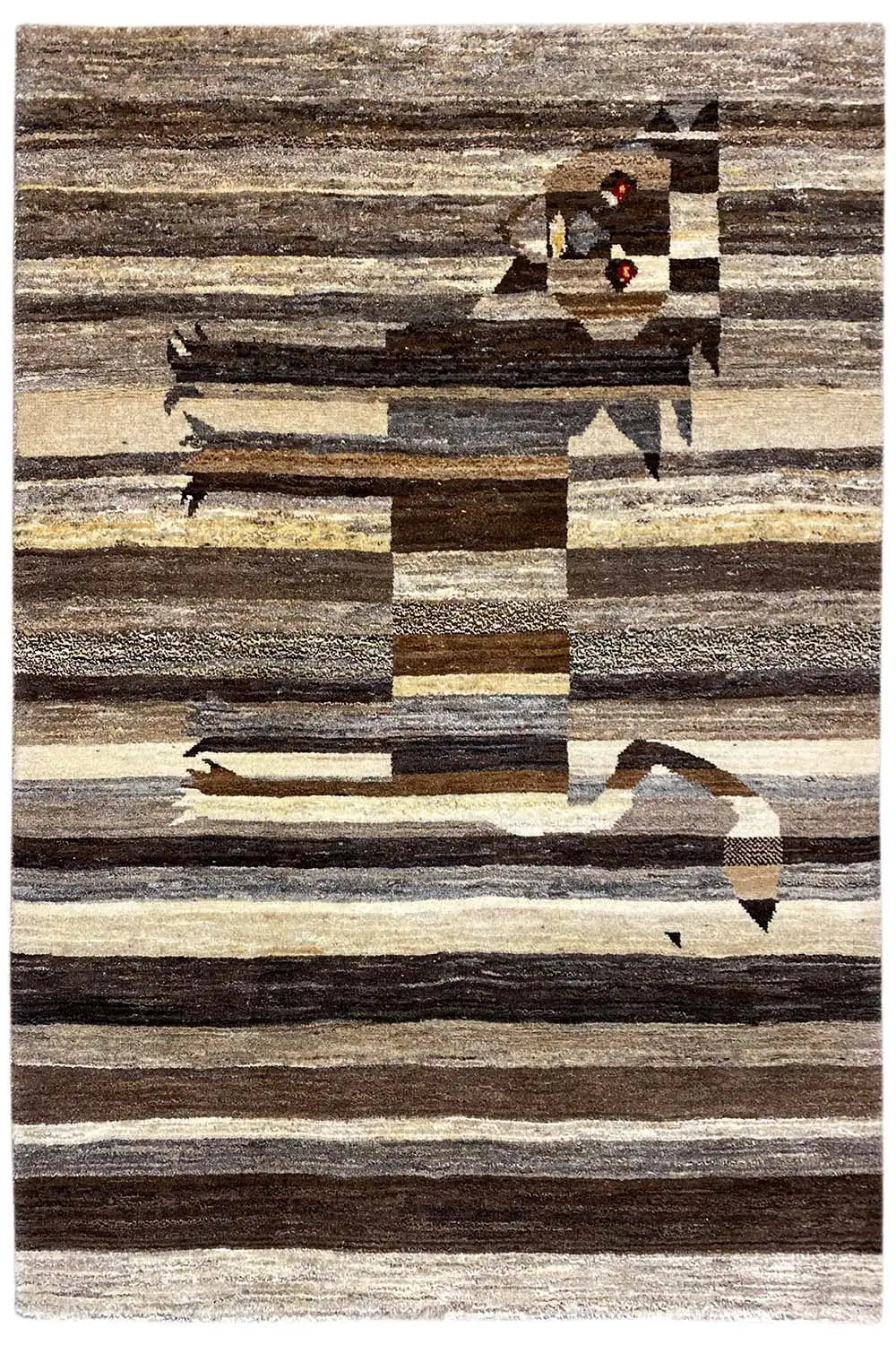 Löwen Gabbeh (174x120 cm) - German Carpet Shop