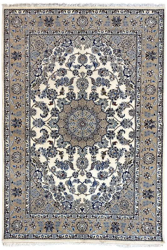 Indo Nain Teppich - Beige (249x174 cm) - German Carpet Shop