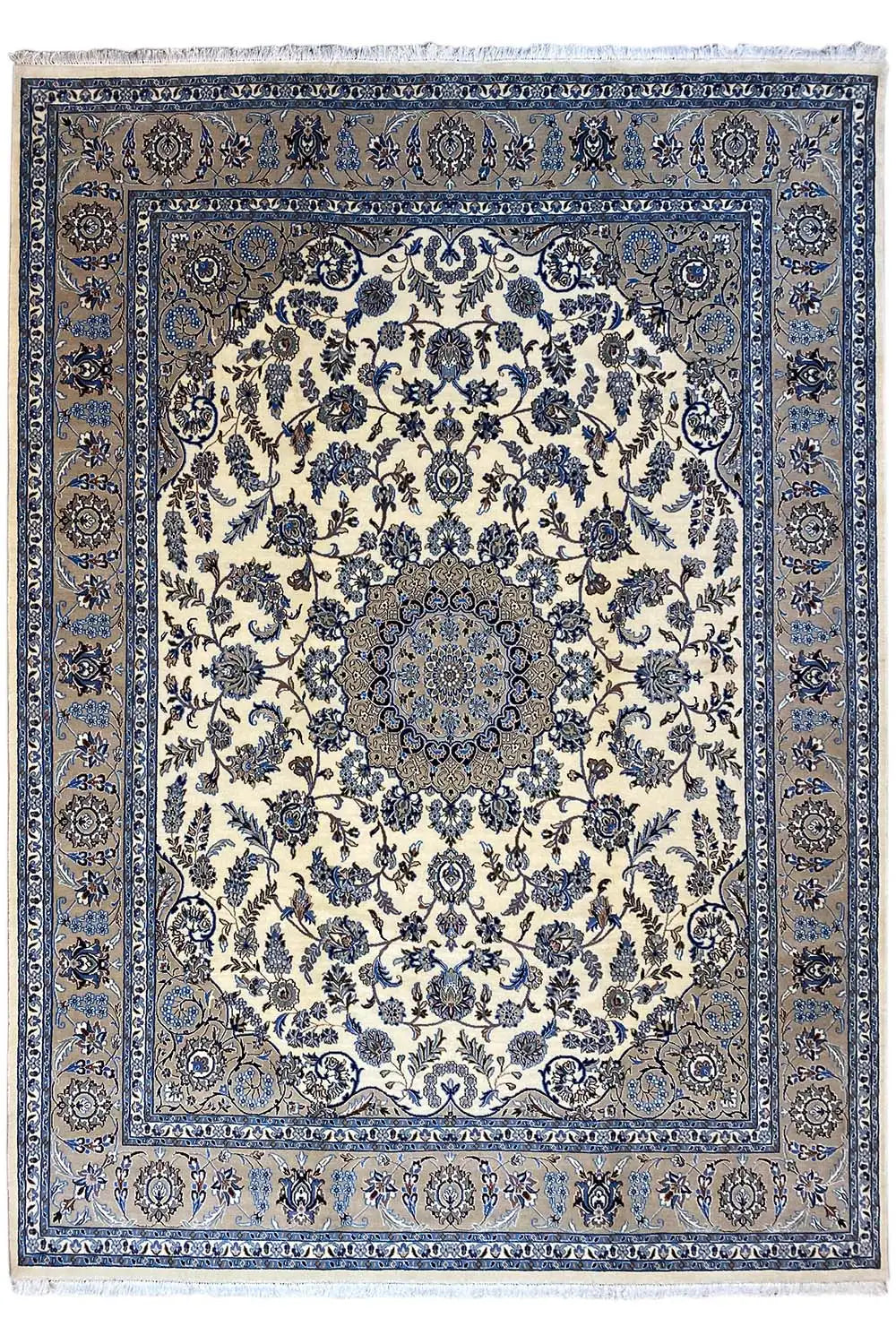 Indo Nain Teppich - Beige (310x242 cm) - German Carpet Shop