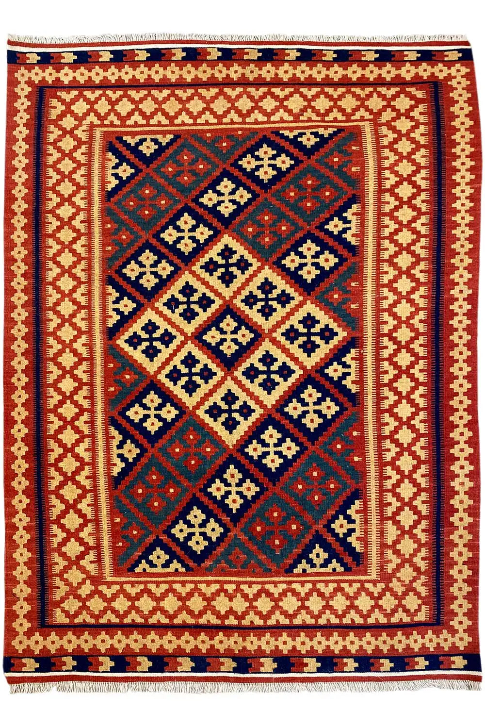 Kilim Qashqai - 301882 (185x123cm) - German Carpet Shop