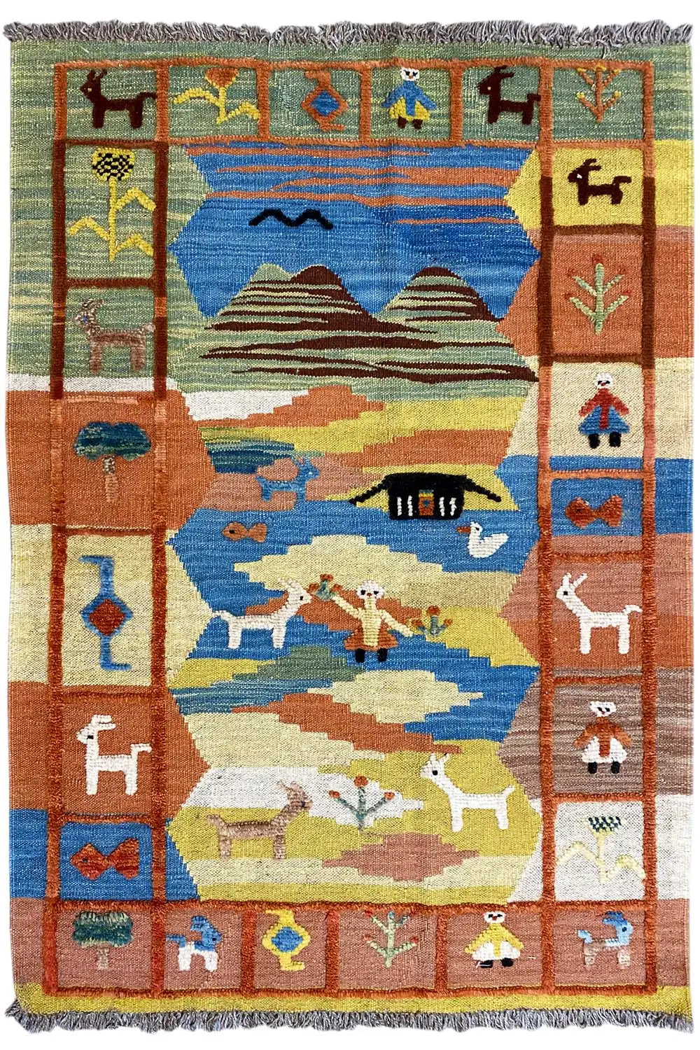 Kilim Qashqai - 800597 (120x86cm) - German Carpet Shop