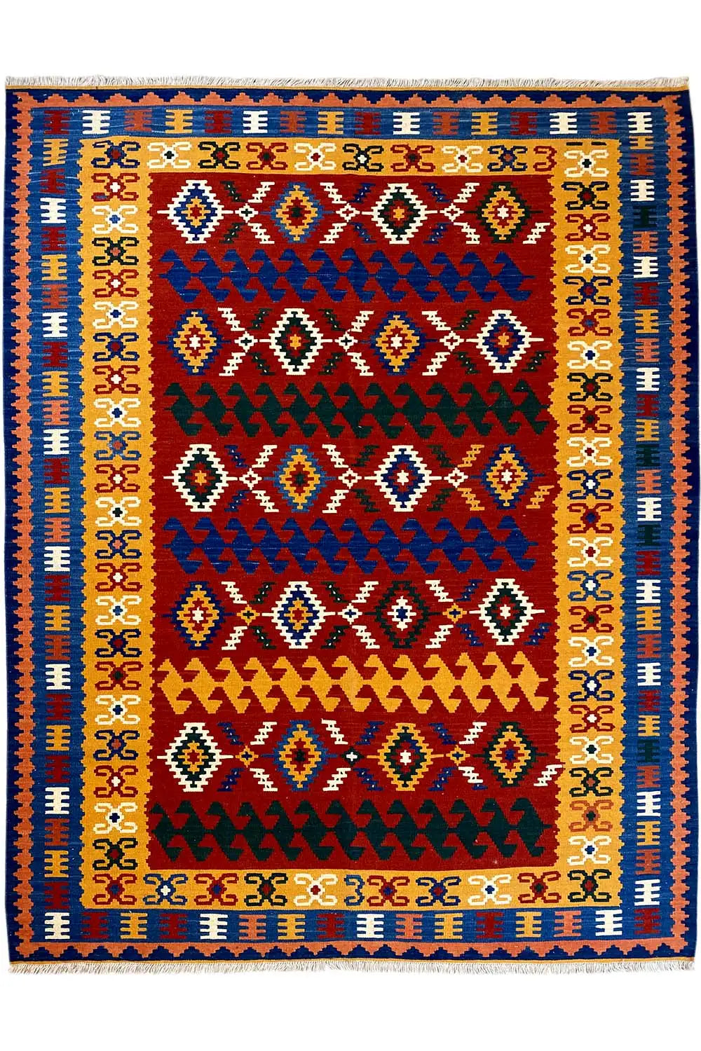 Kilim Qashqai - 307037 (249x167cm) - German Carpet Shop