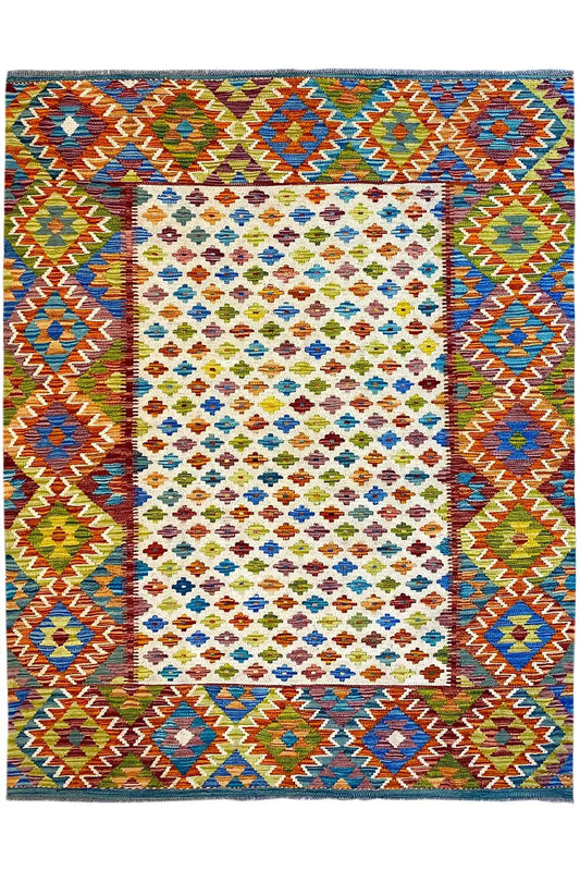 Kelim Afghan - (202x147cm) - German Carpet Shop