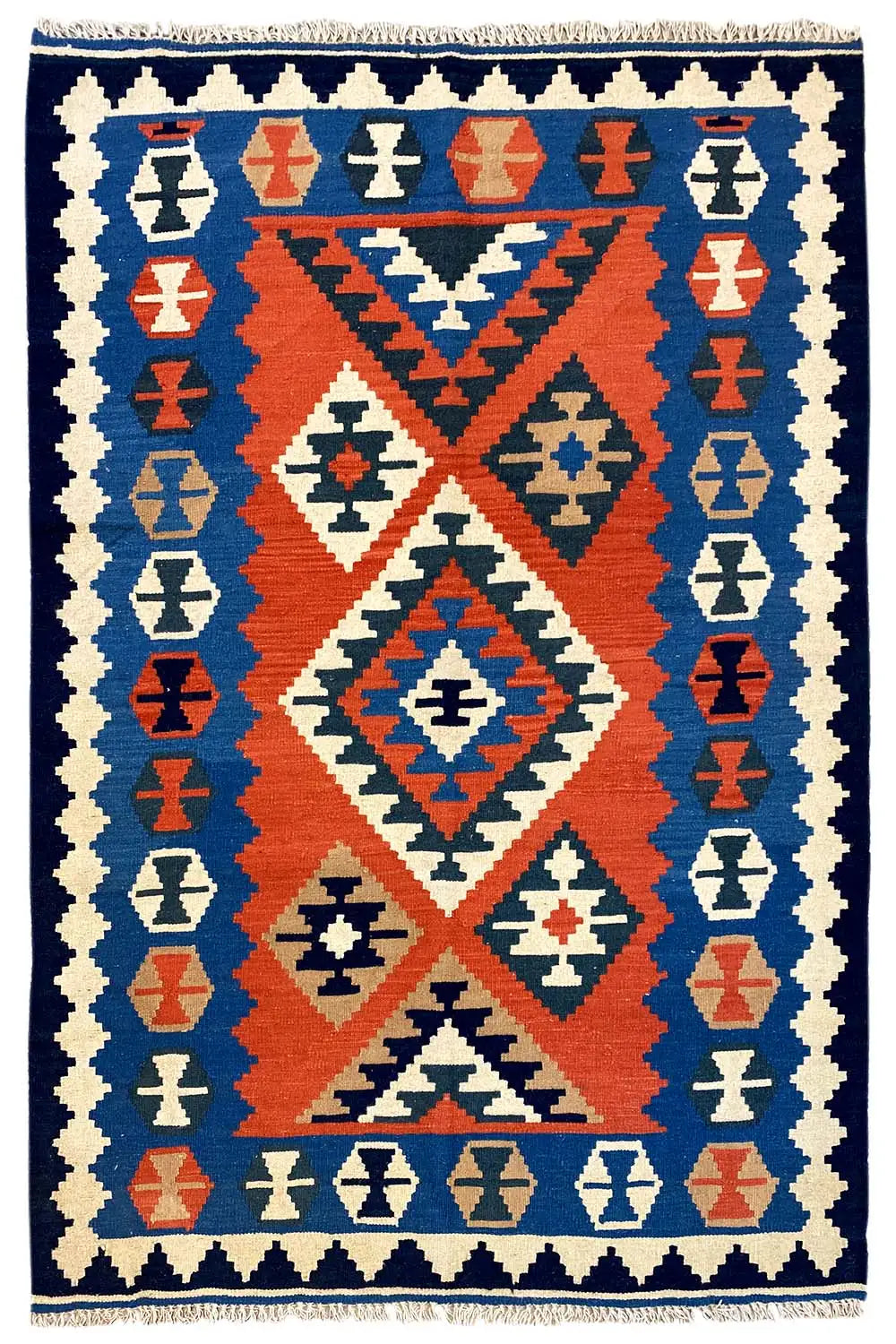 Kilim Qashqai  - 802425 (181x120 cm) - Premium Kelim from German Carpet Shop - Just €199! Shop now at German Carpet Shop